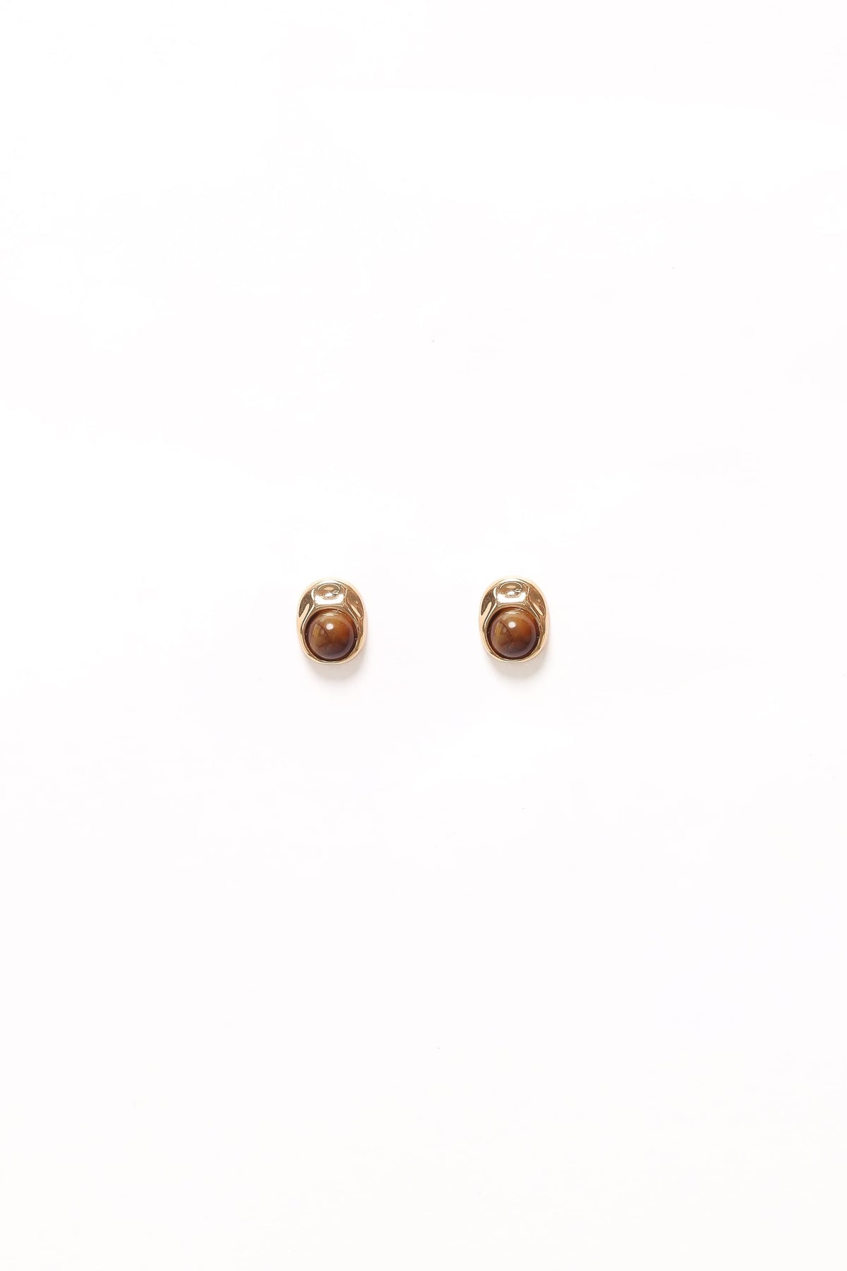 Nova Earrings in Brown/Gold – view 4 of 5