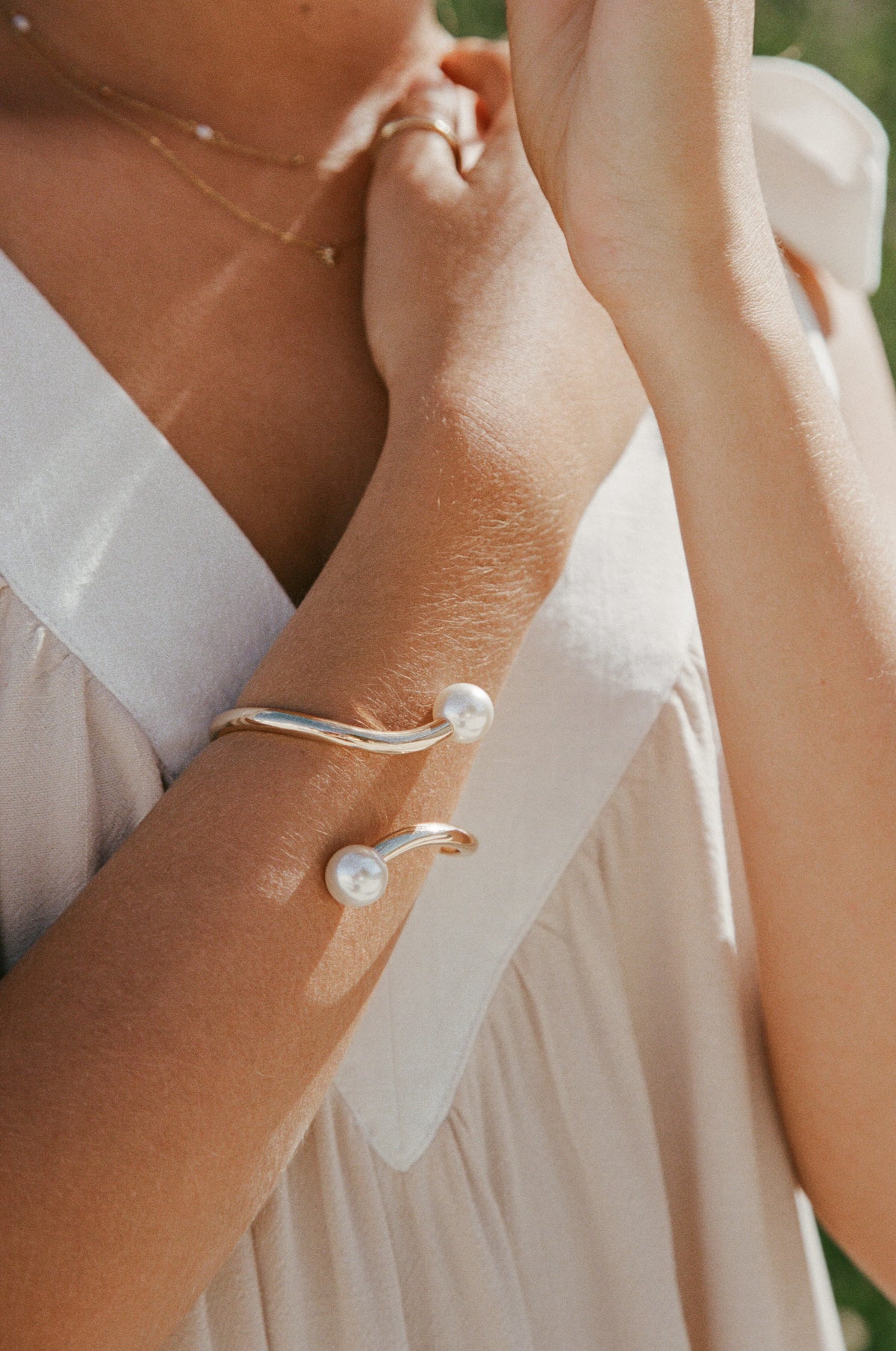 Petra Cuff in Gold/Pearl – view 1 of 4