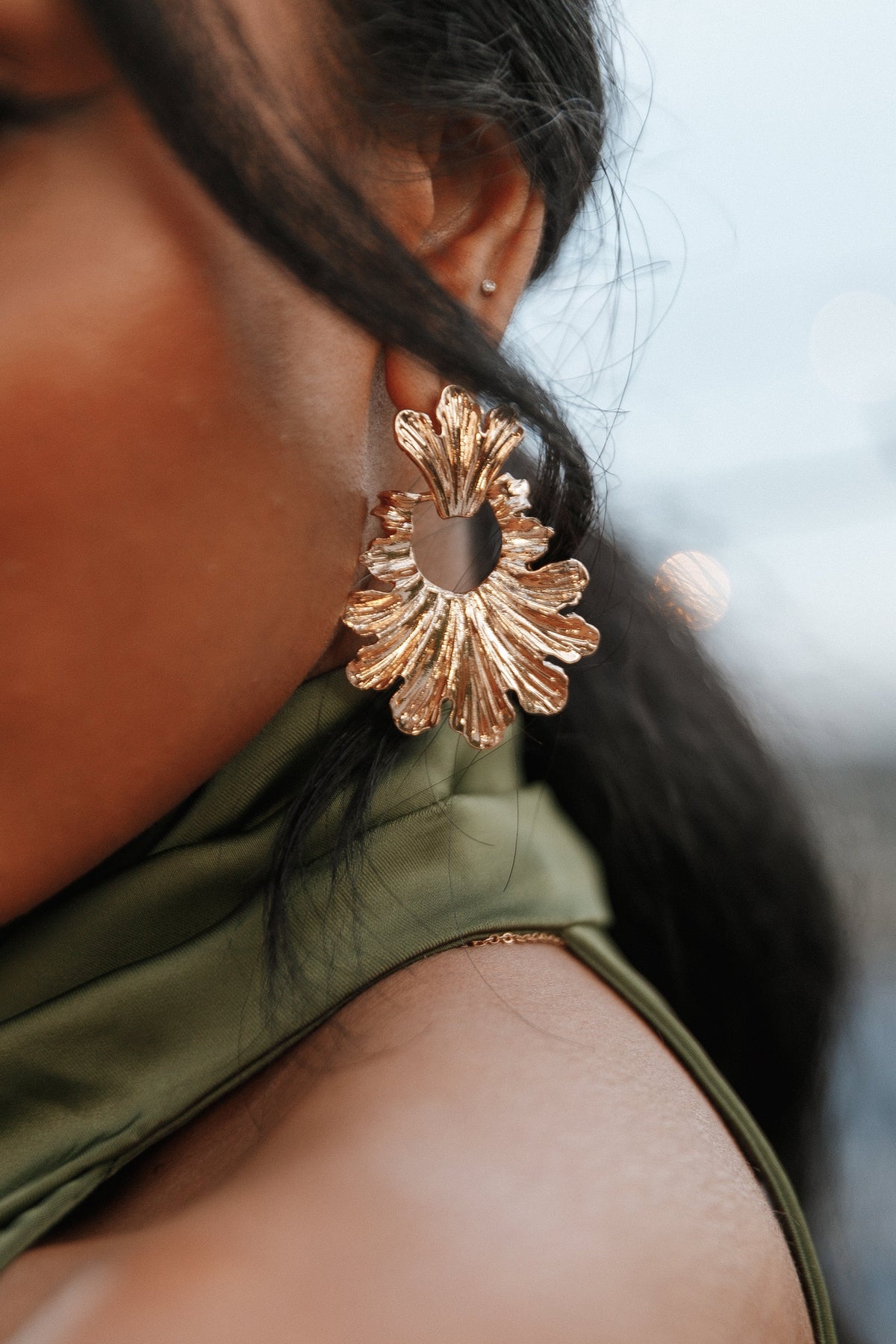 Pixie Statement Earrings in Gold – view 2 of 2