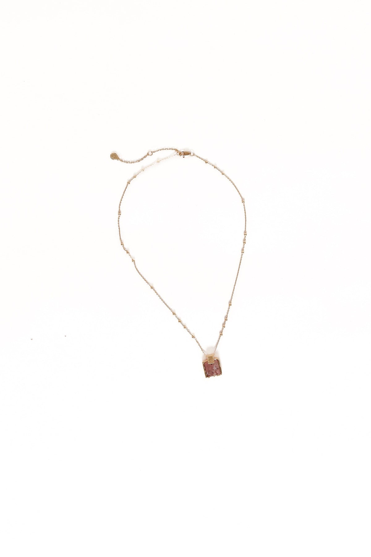 Rosie Necklace in Gold/Pink – view 3 of 4