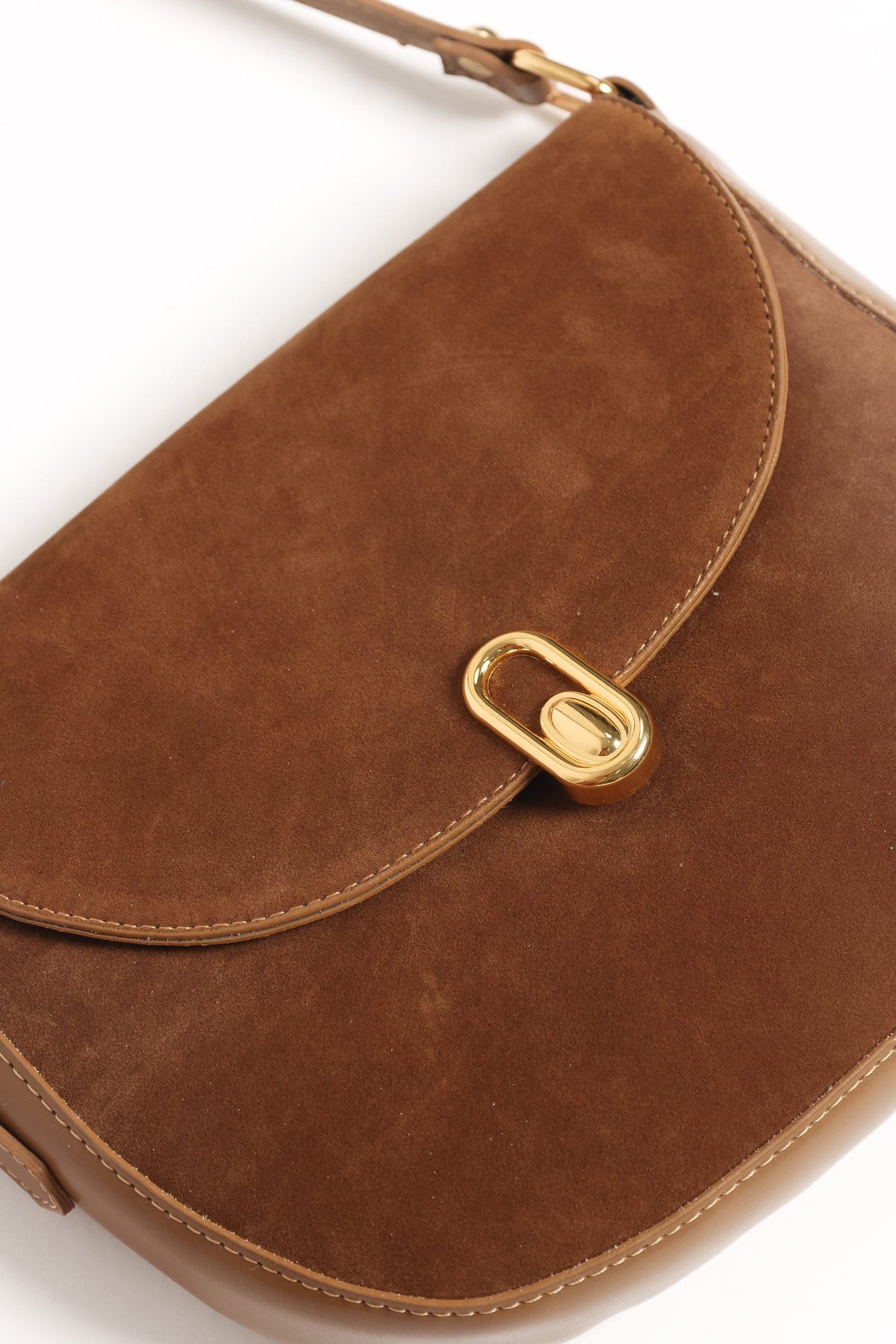 Rowena Crossbody Bag in Brown Suede – view 3 of 4