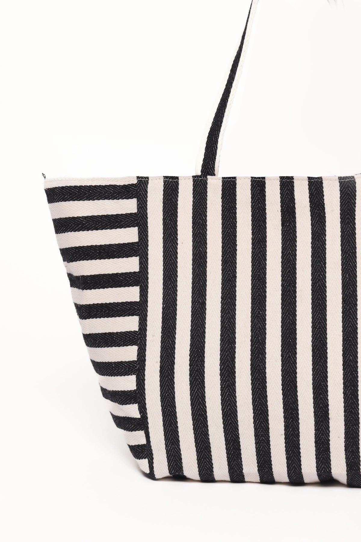 Savannah Beach Bag in Black Stripe – view 3 of 3