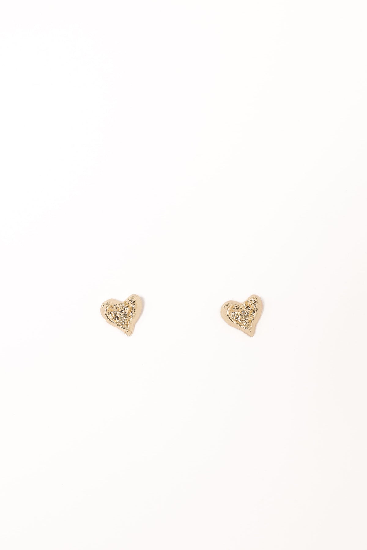 Shanice Heart Earrings in Gold – view 2 of 4