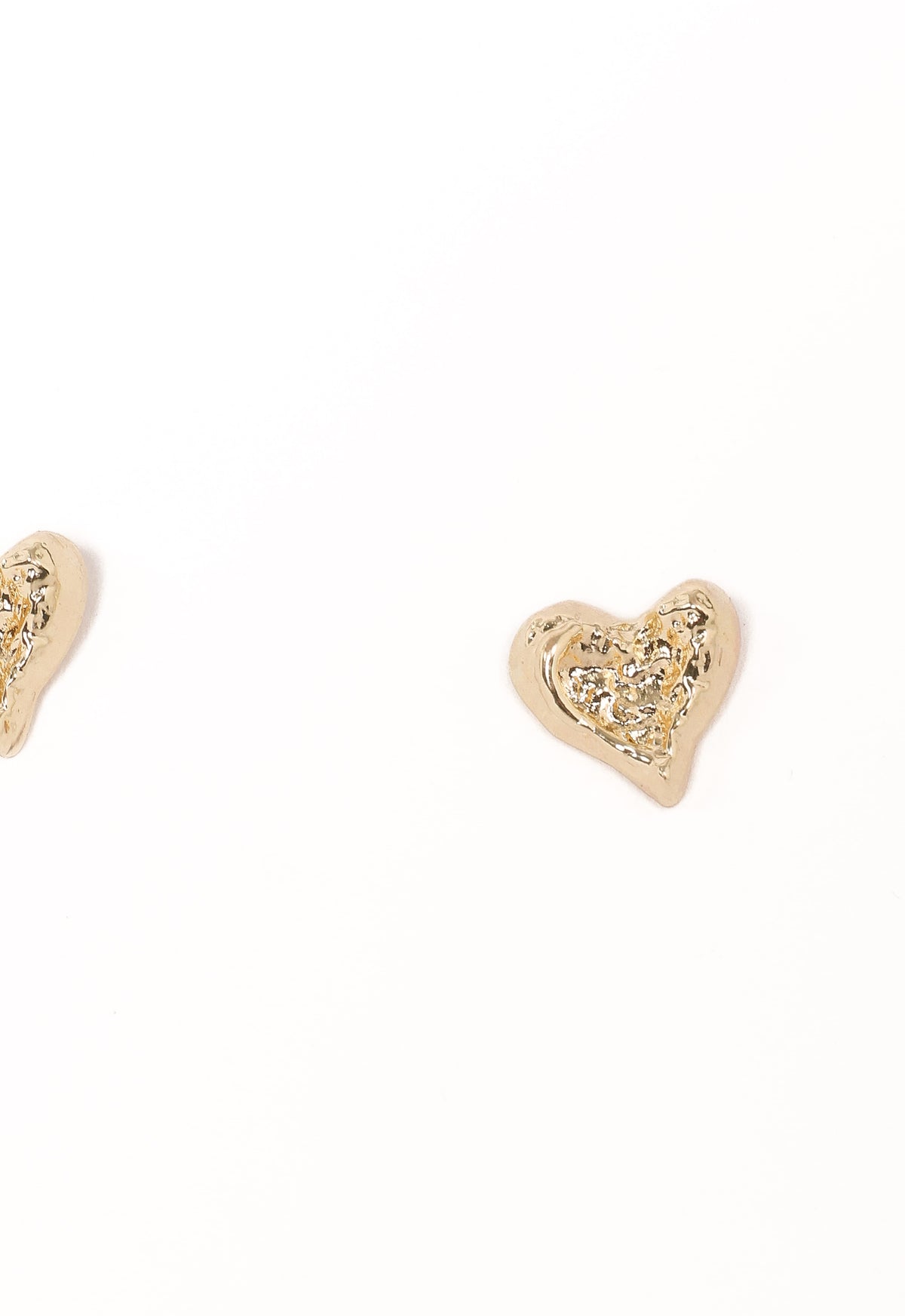 Shanice Heart Earrings in Gold – view 3 of 4