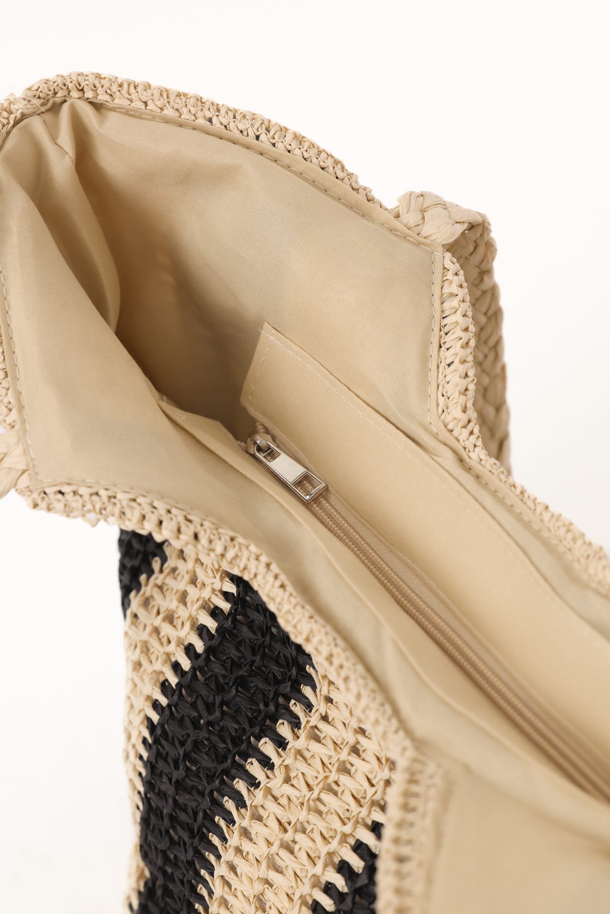 Sherrie Tote Bag in Beige/Black – view 3 of 3