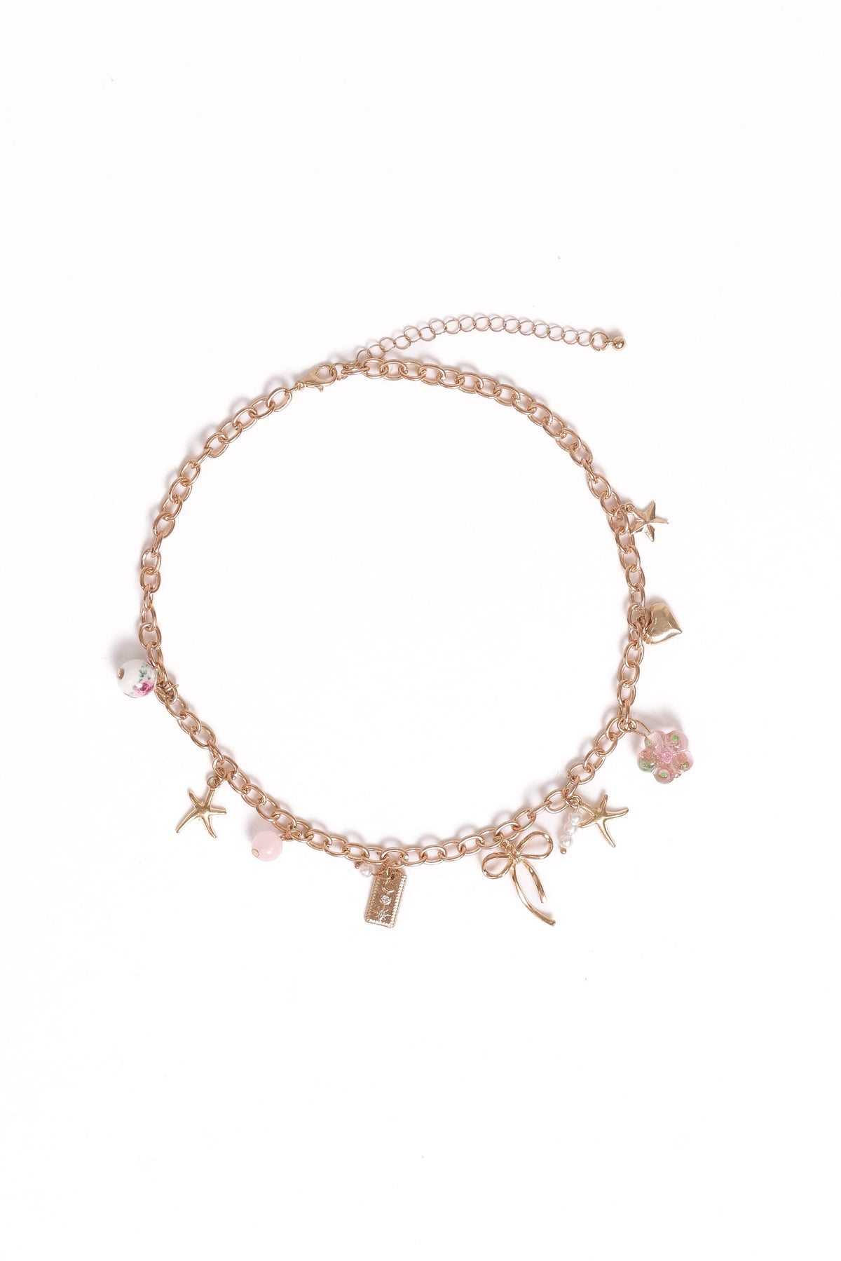 Sienna Charm Necklace in Gold Pink – view 2 of 4