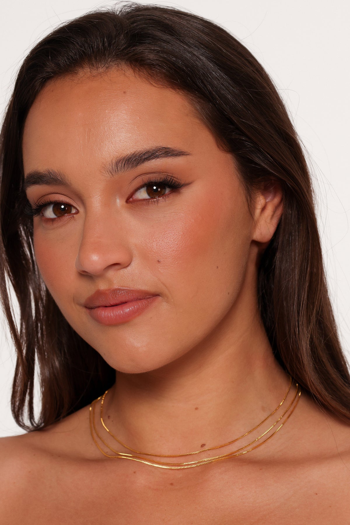 Steph Layered Necklaces in Gold – view 2 of 2