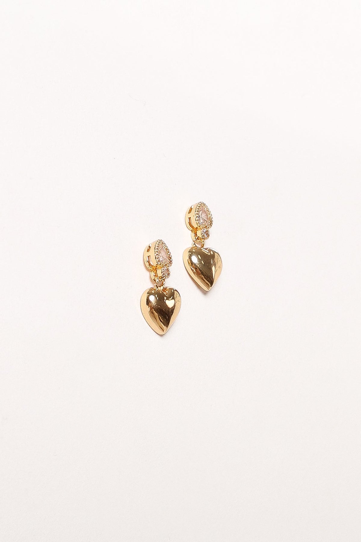 Susan Heart Earrings in Gold – view 4 of 4