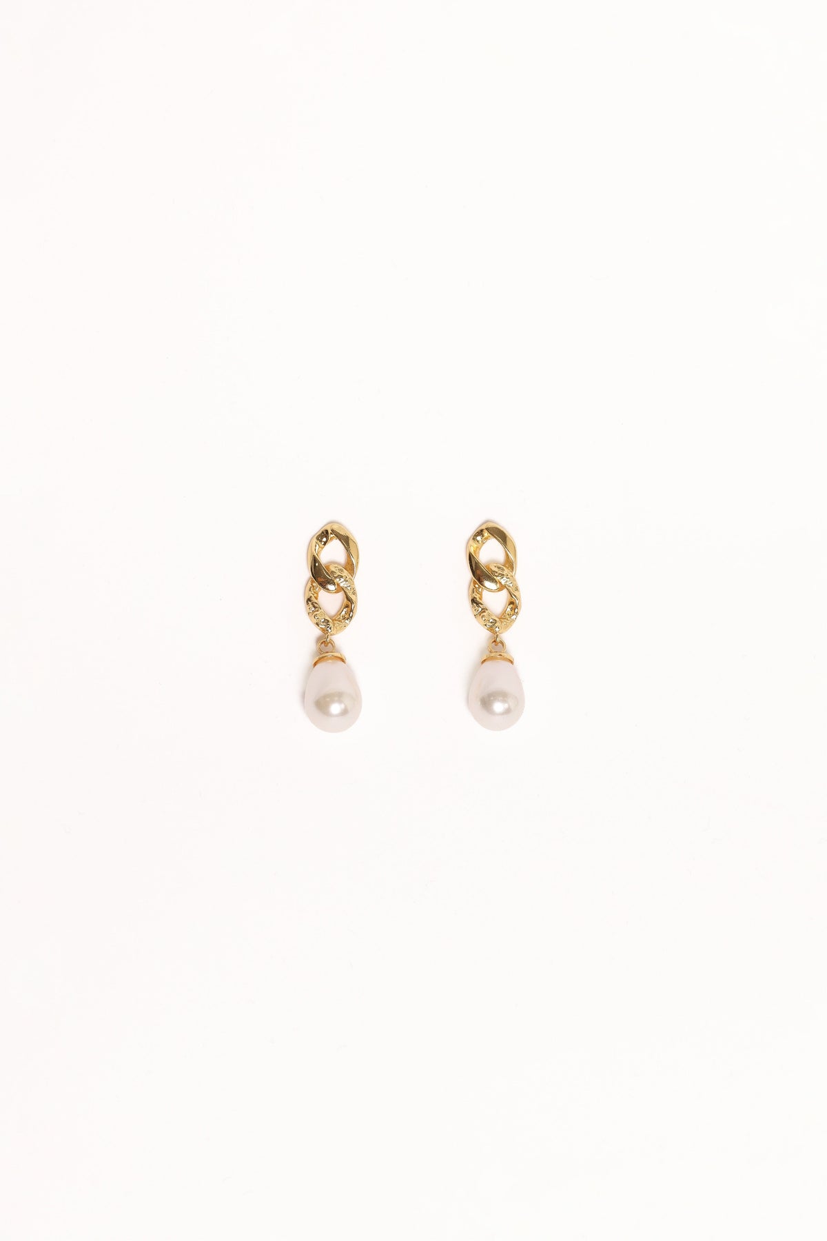 Tallulah Earrings in Gold/Pearl – view 2 of 3
