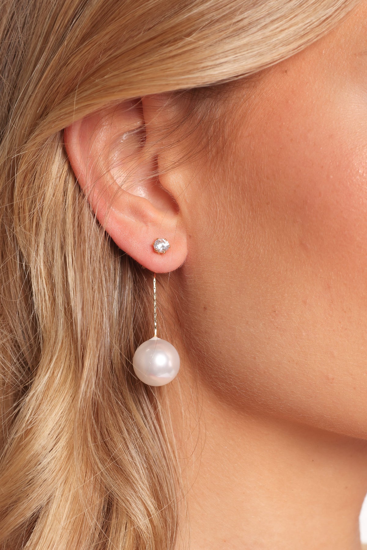Vivienne Earrings in Gold/Pearl – view 3 of 3