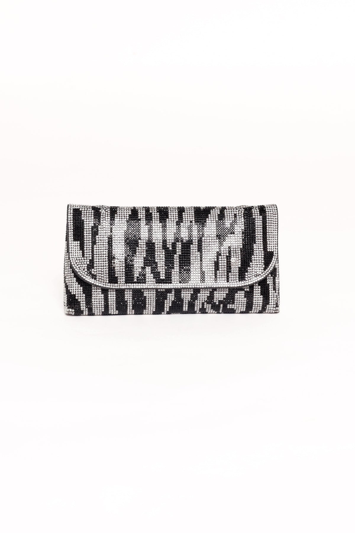 Zara Embellished Bag in Zebra – view 1 of 4