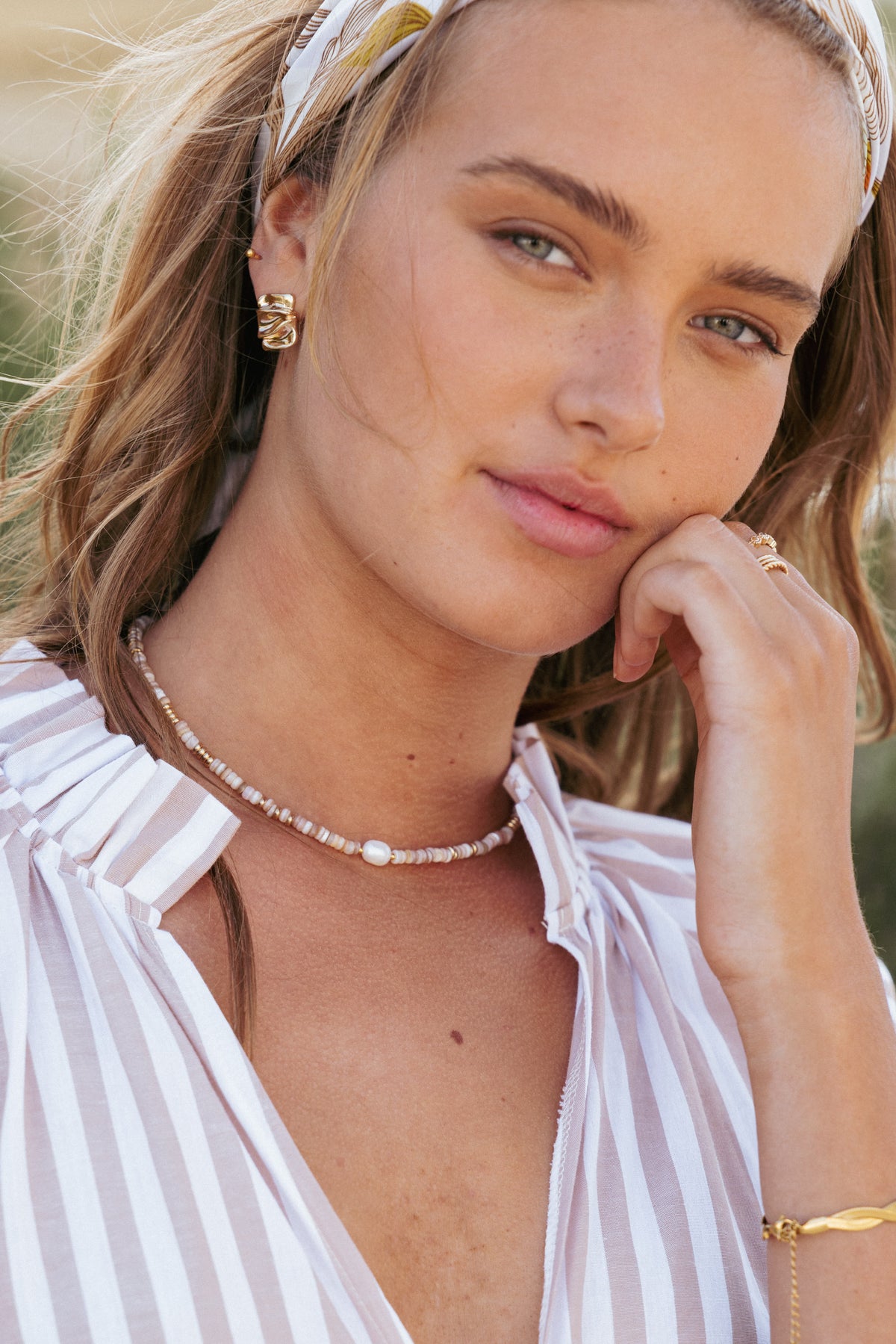 Ziva Necklace in White – view 1 of 6