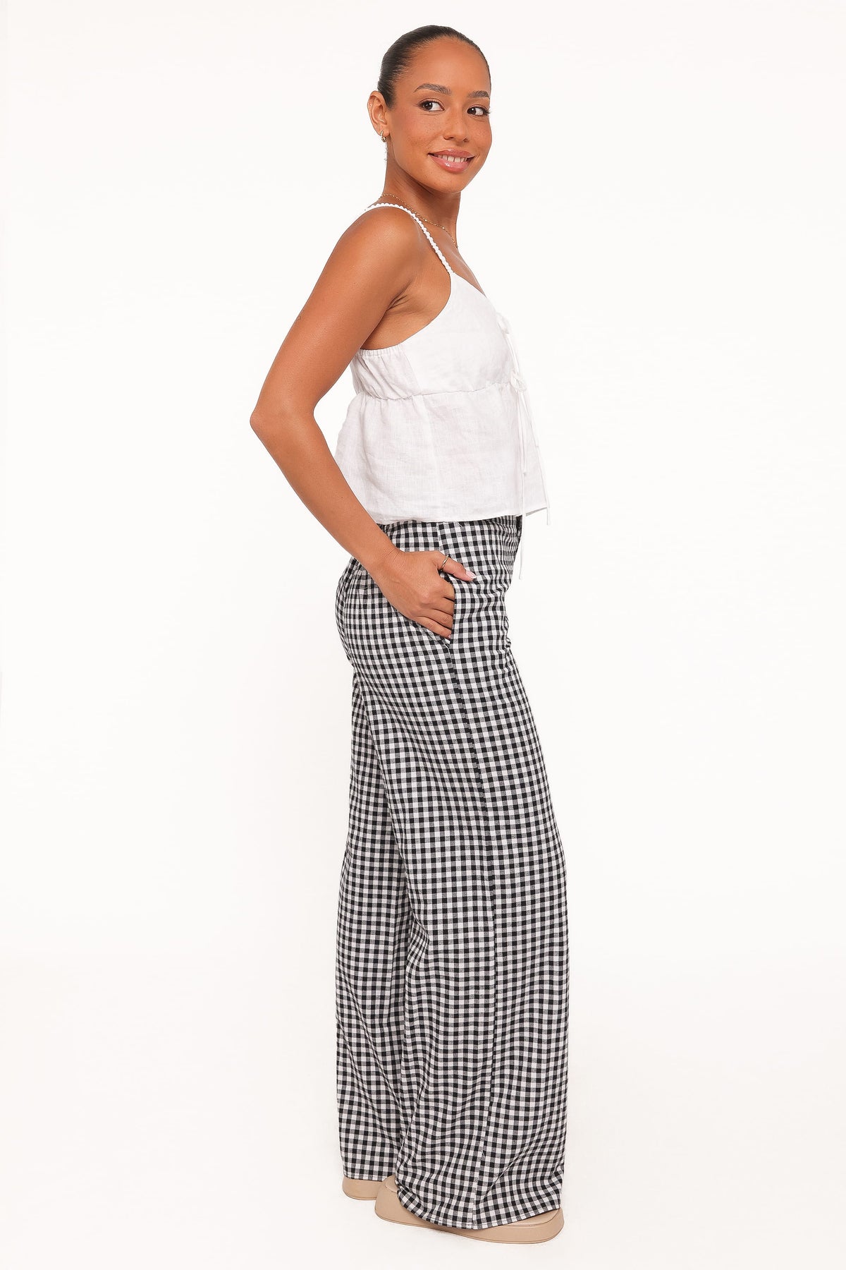 Abbott Pants in Black Gingham – view 3 of 5