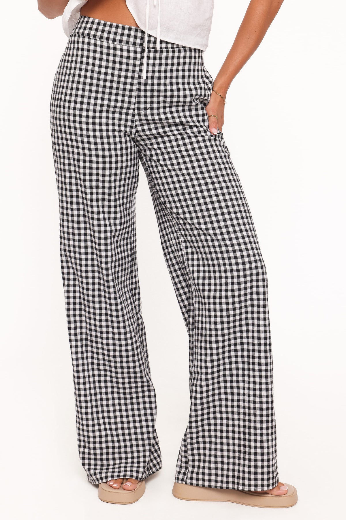 Abbott Pants in Black Gingham – view 2 of 5