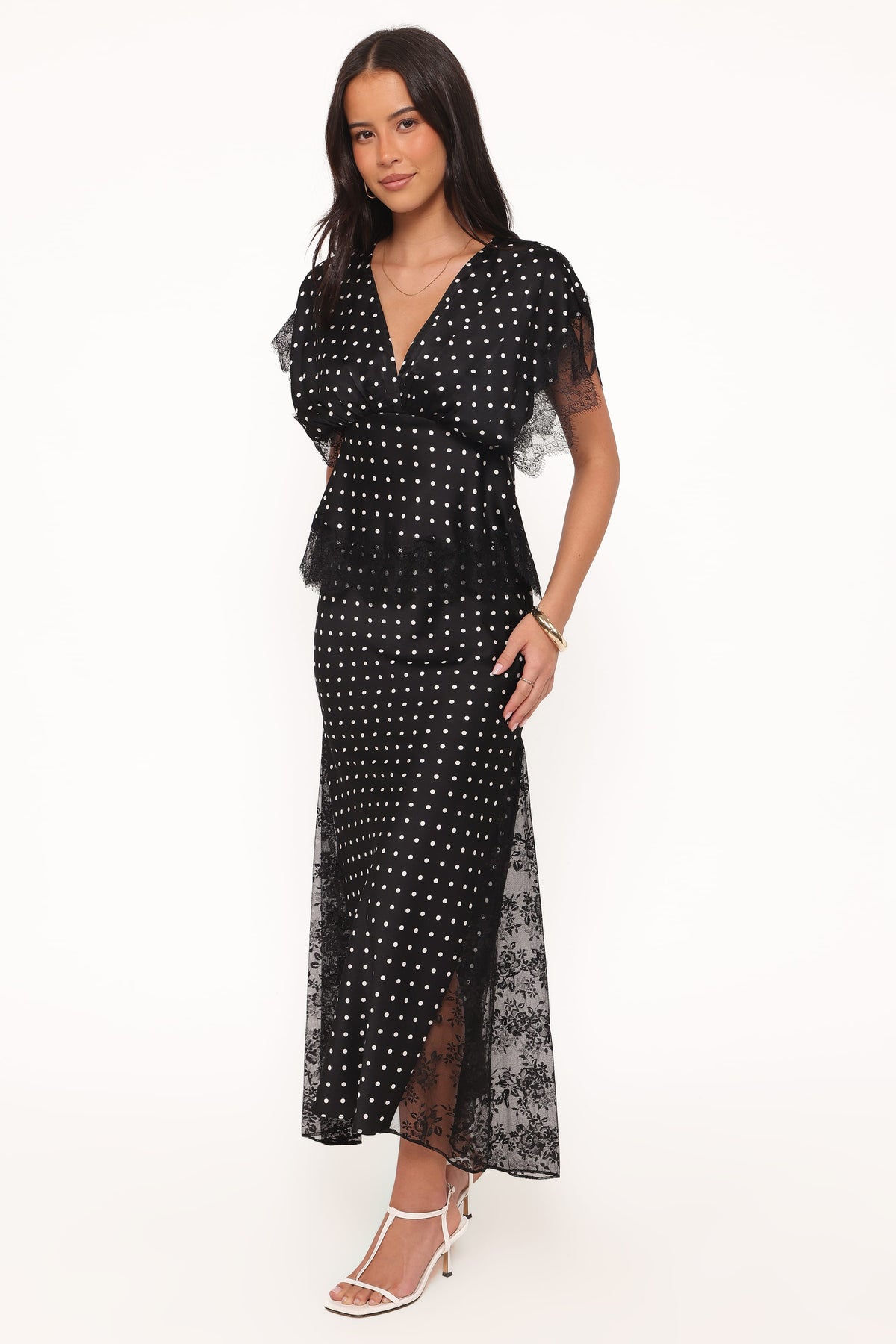 Ailbhe Lace Skirt in Black Polka Dot – view 5 of 8
