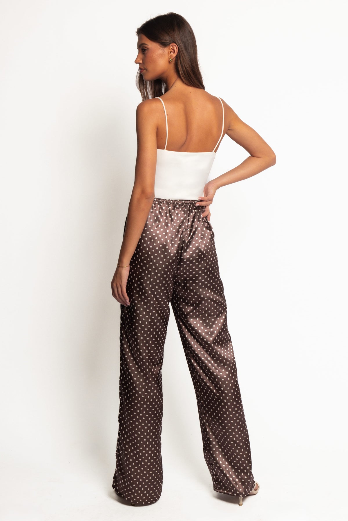 Alima Pants in Brown Polka Dot – view 4 of 5