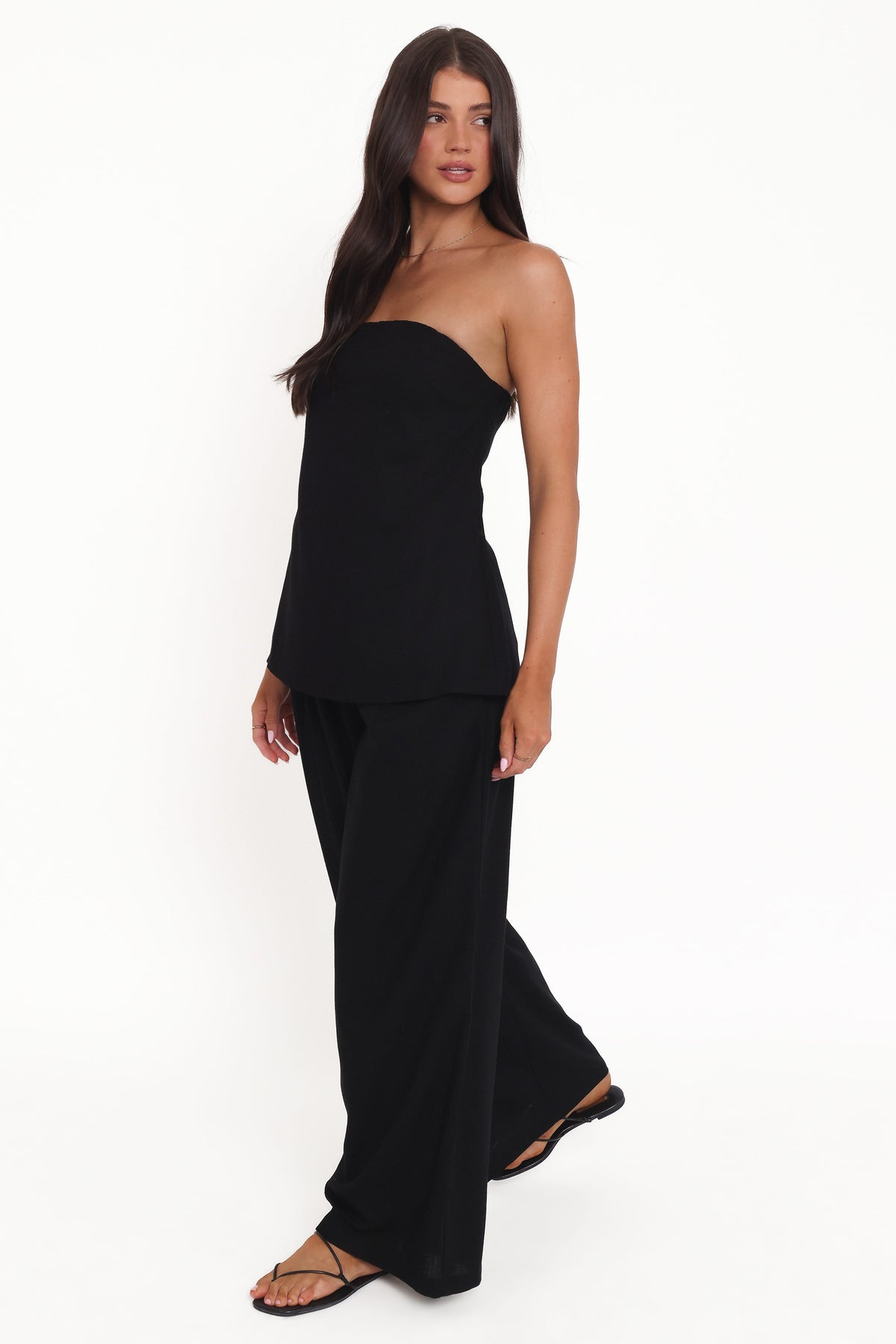 Arles Wide Leg Pants in Black – view 3 of 5