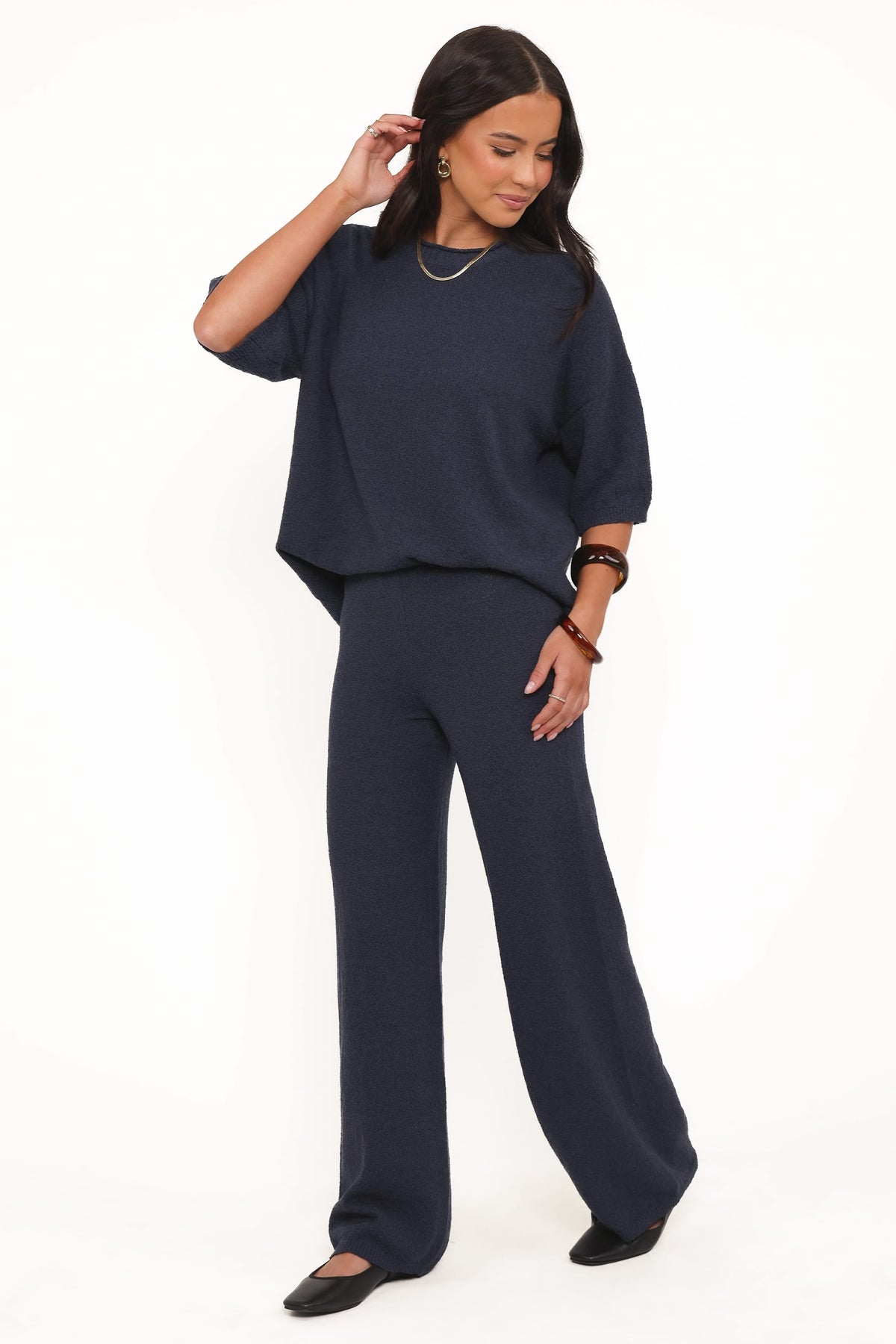 Ashby Knit Pant in Navy – view 4 of 6