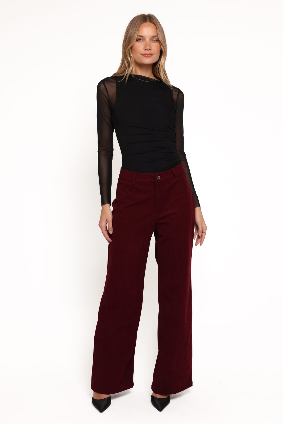 Barrett Corduroy Pant in Berry – view 1 of 5
