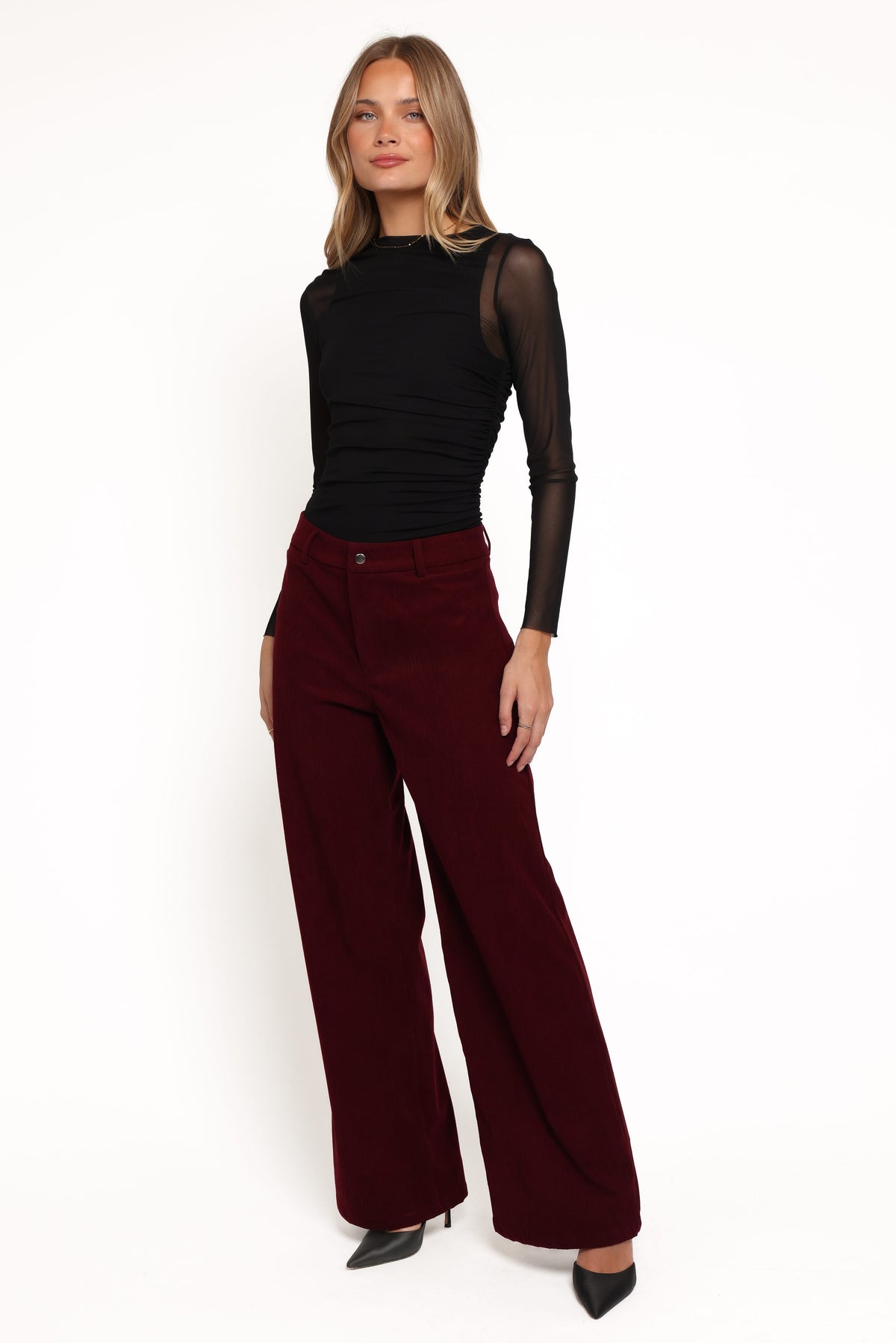 Barrett Corduroy Pant in Berry – view 3 of 5