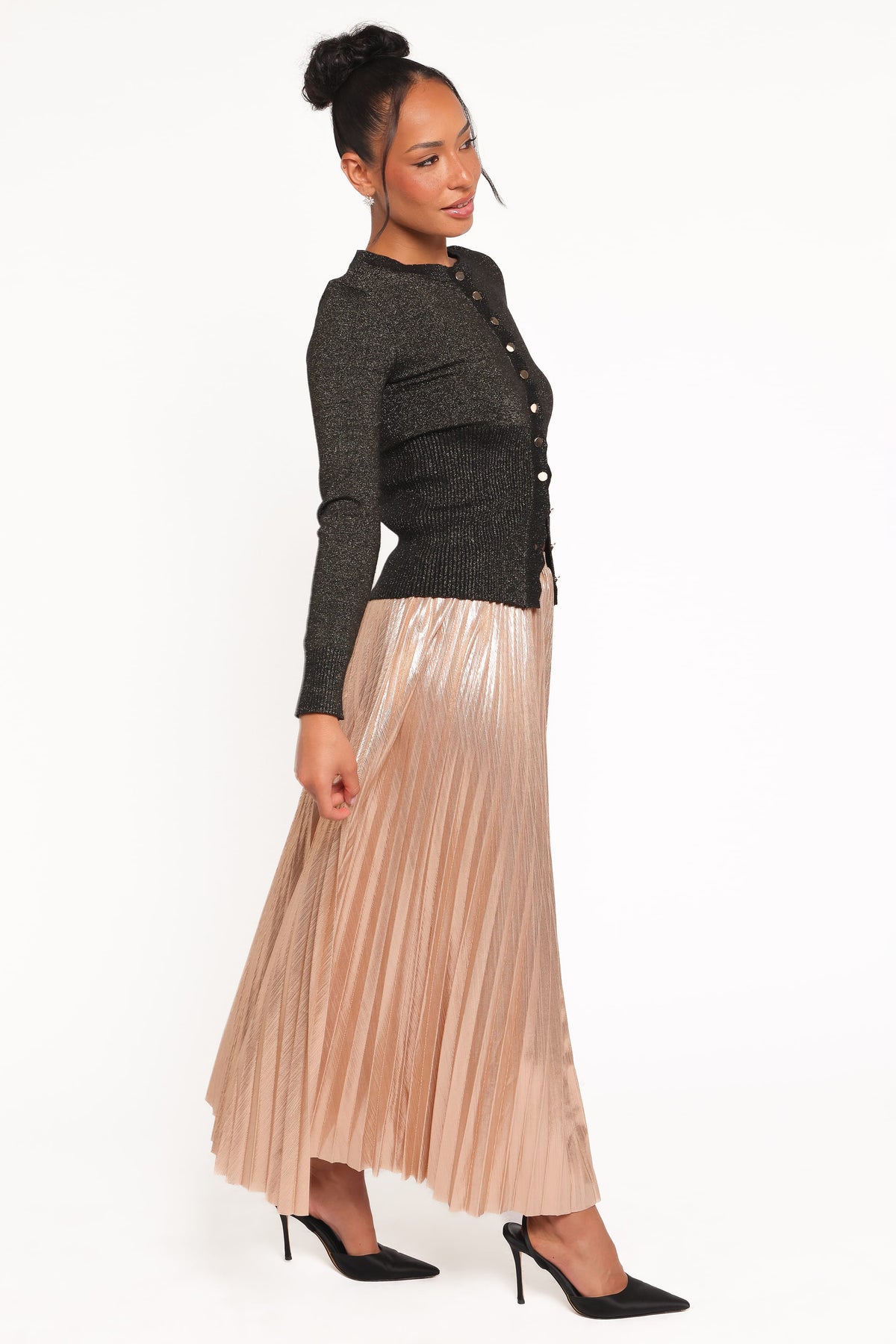 Bethy Maxi Skirt in Gold – view 4 of 8