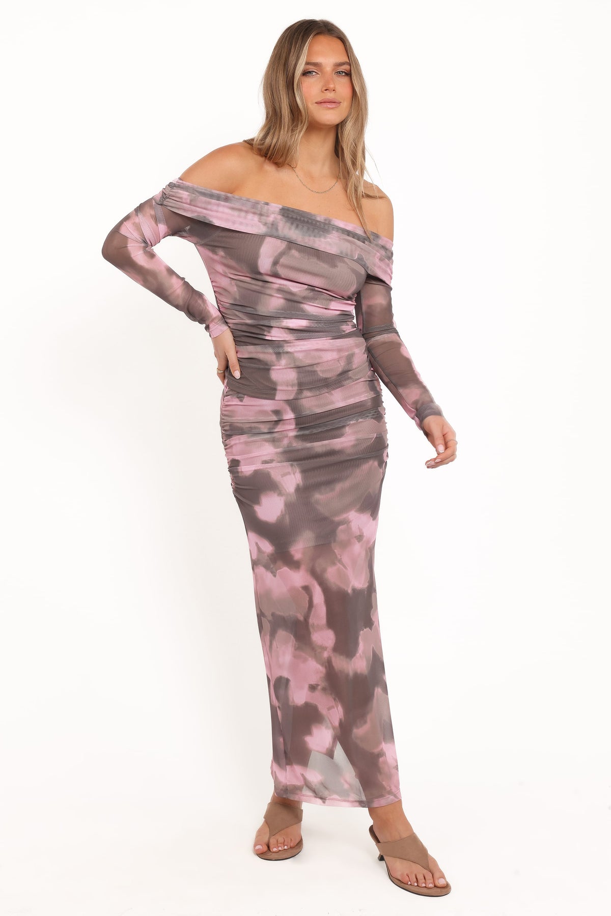 Caelira Skirt in Pink/Brown Print – view 2 of 8