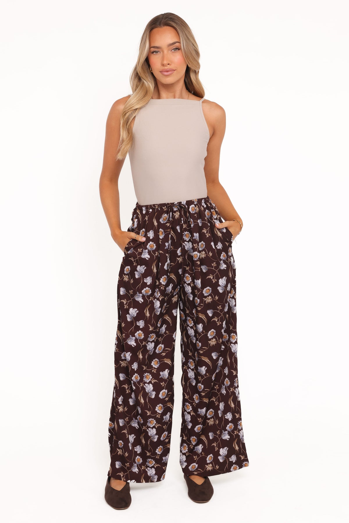 Calantha Wide Leg Pants in Fall Floral – view 2 of 7