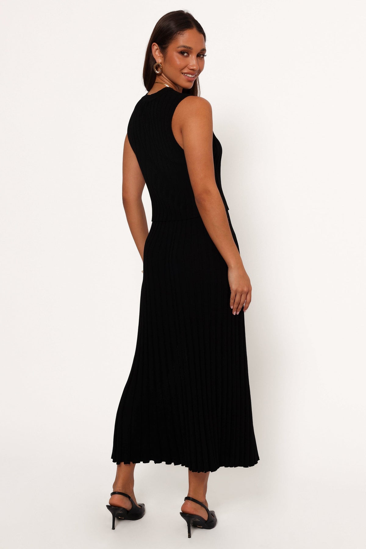 Carson Knit Midi Skirt in Black – view 4 of 6