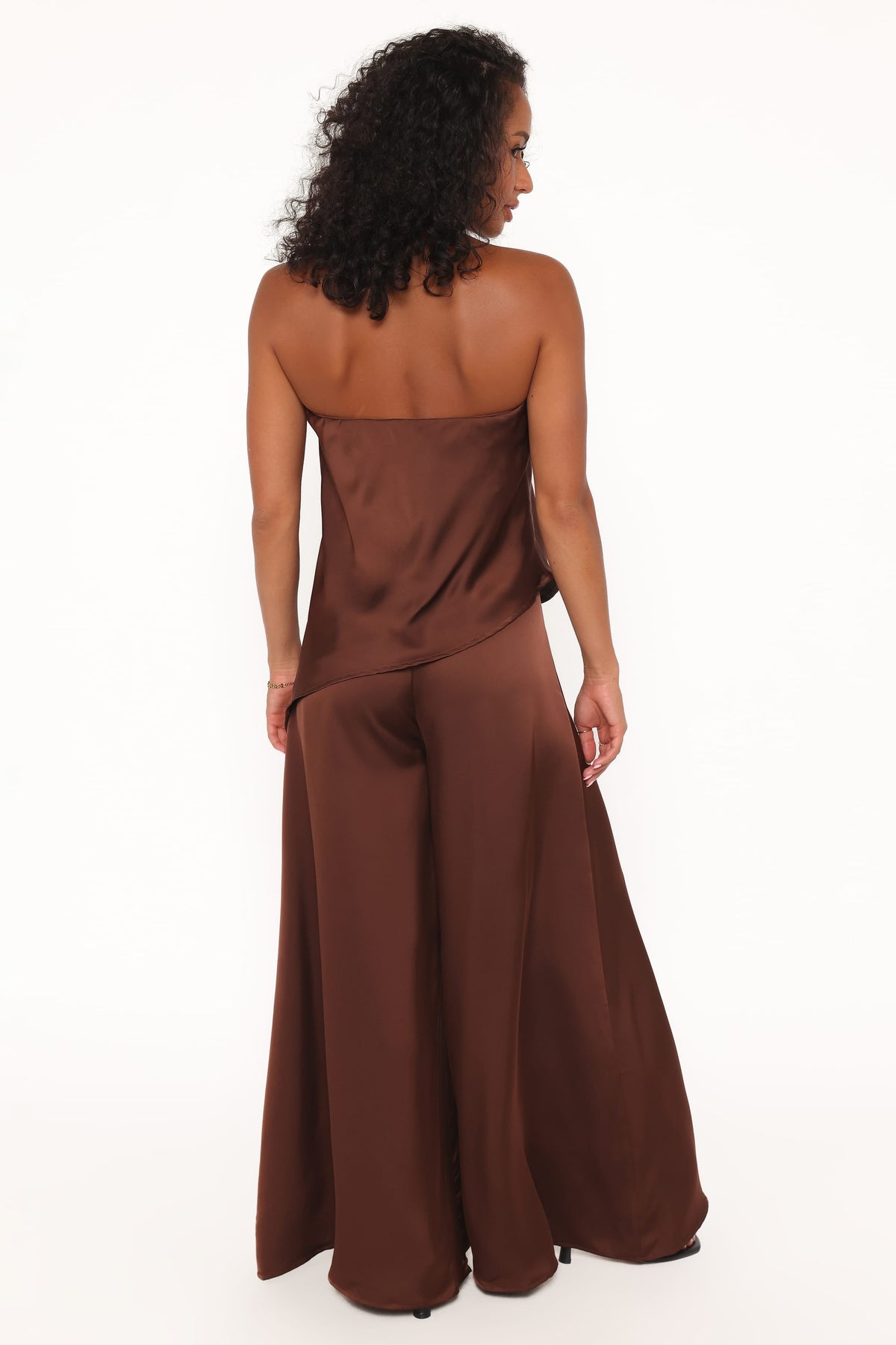 Charmer Wide Leg Pant in Dark Brown – view 4 of 6