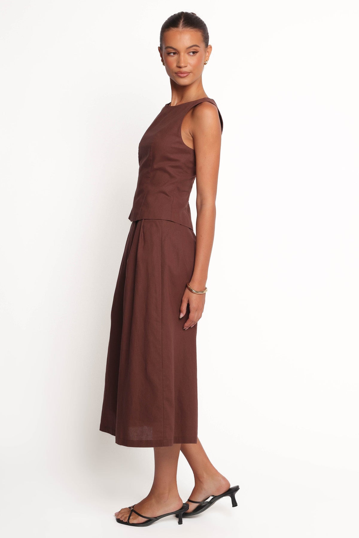 Chiaro Midi Skirt in Brown – view 5 of 6