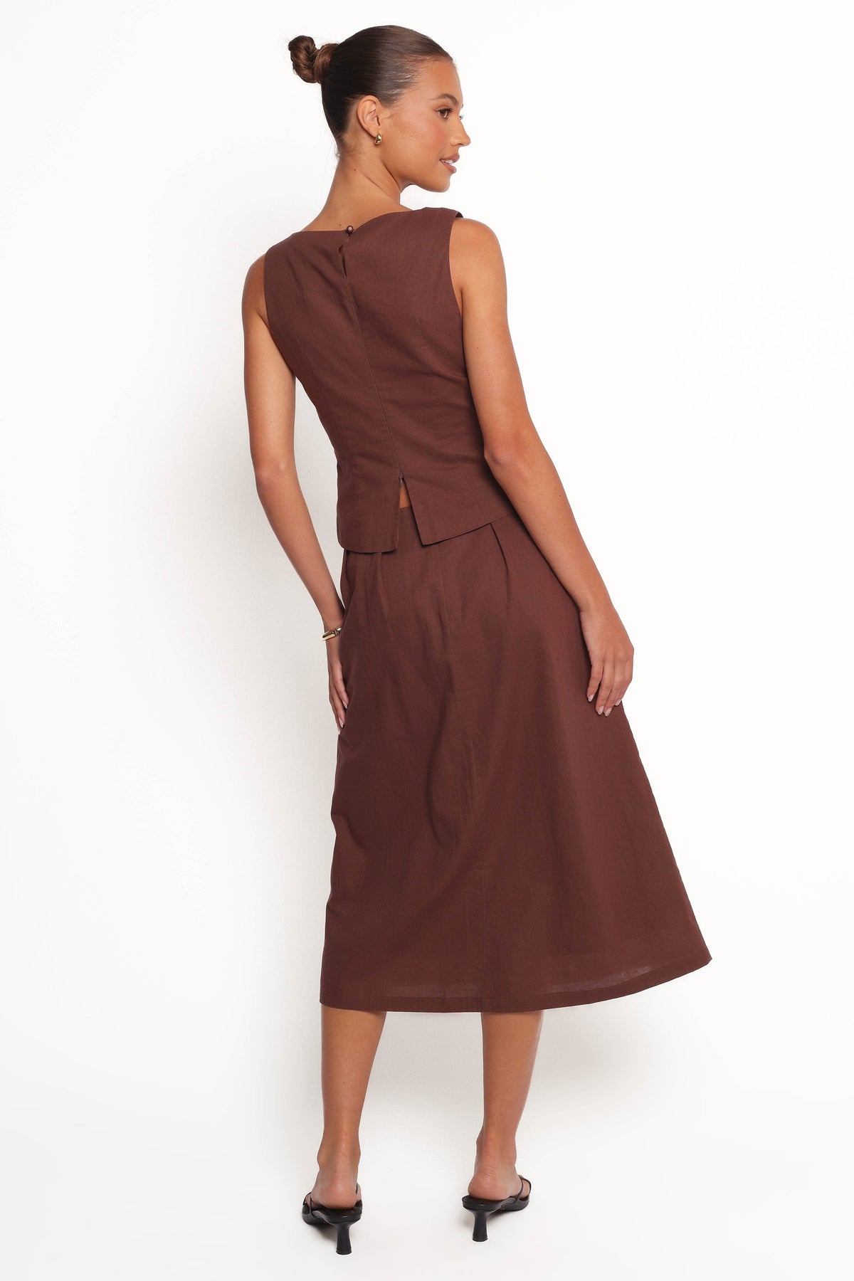 Chiaro Midi Skirt in Brown – view 4 of 6