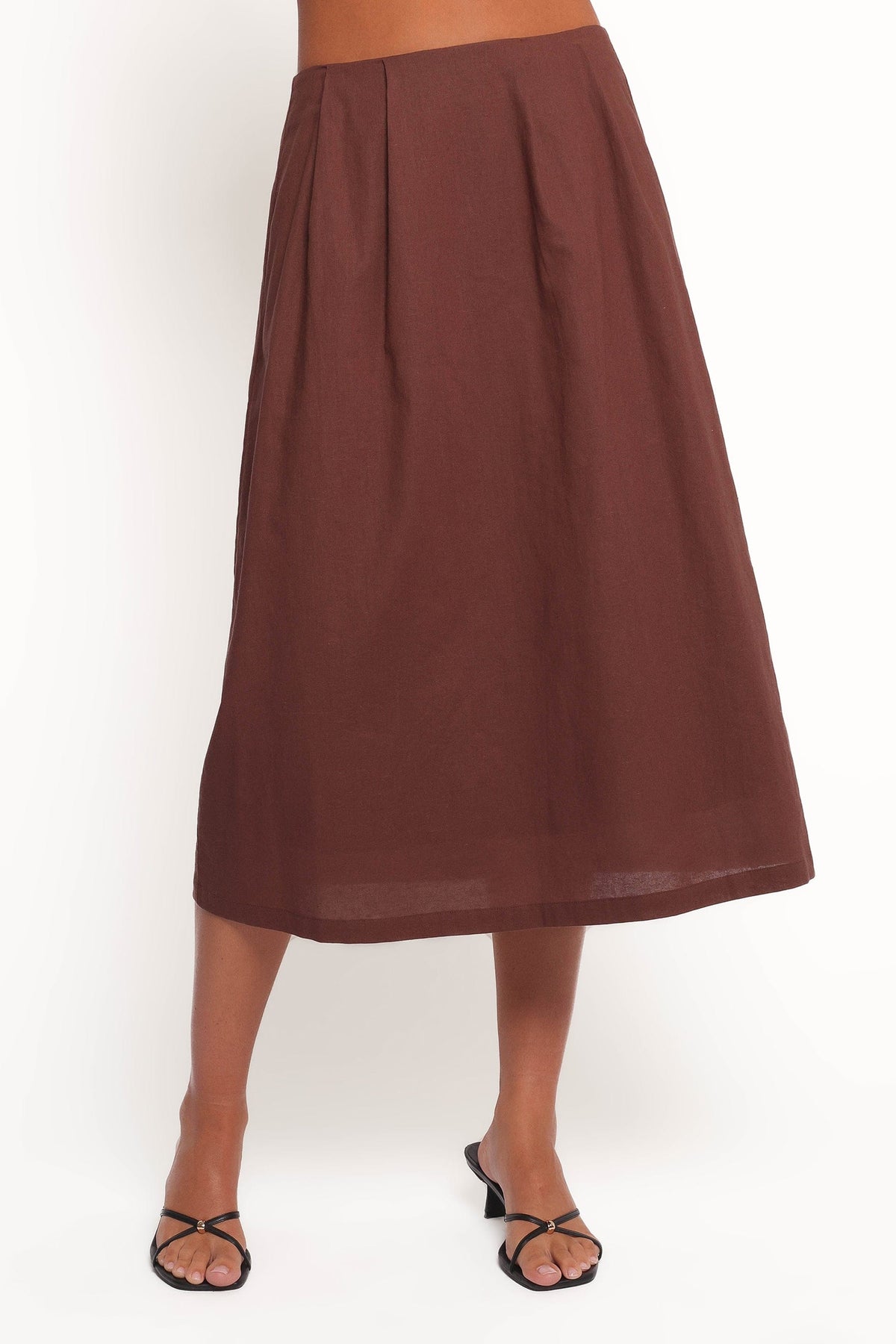 Chiaro Midi Skirt in Brown – view 3 of 6