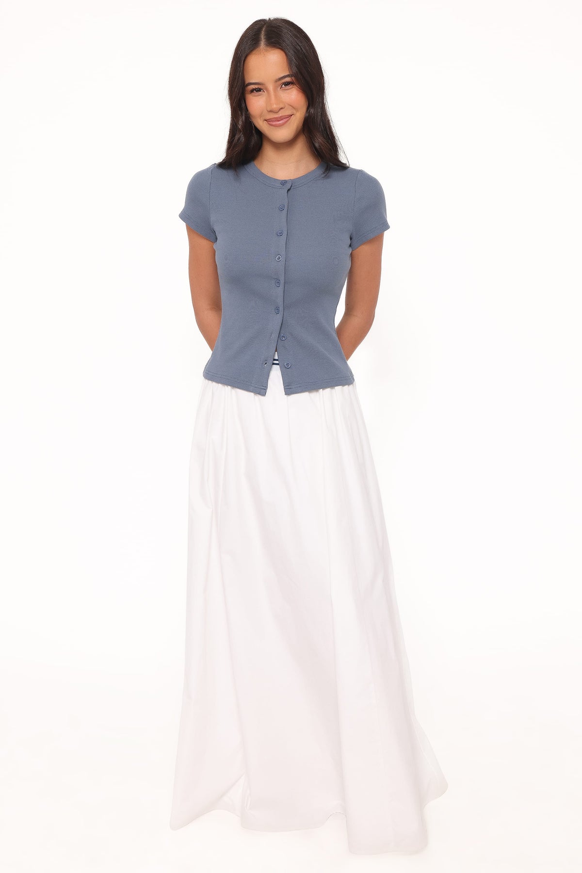 Christine Maxi Skirt in White – view 6 of 9