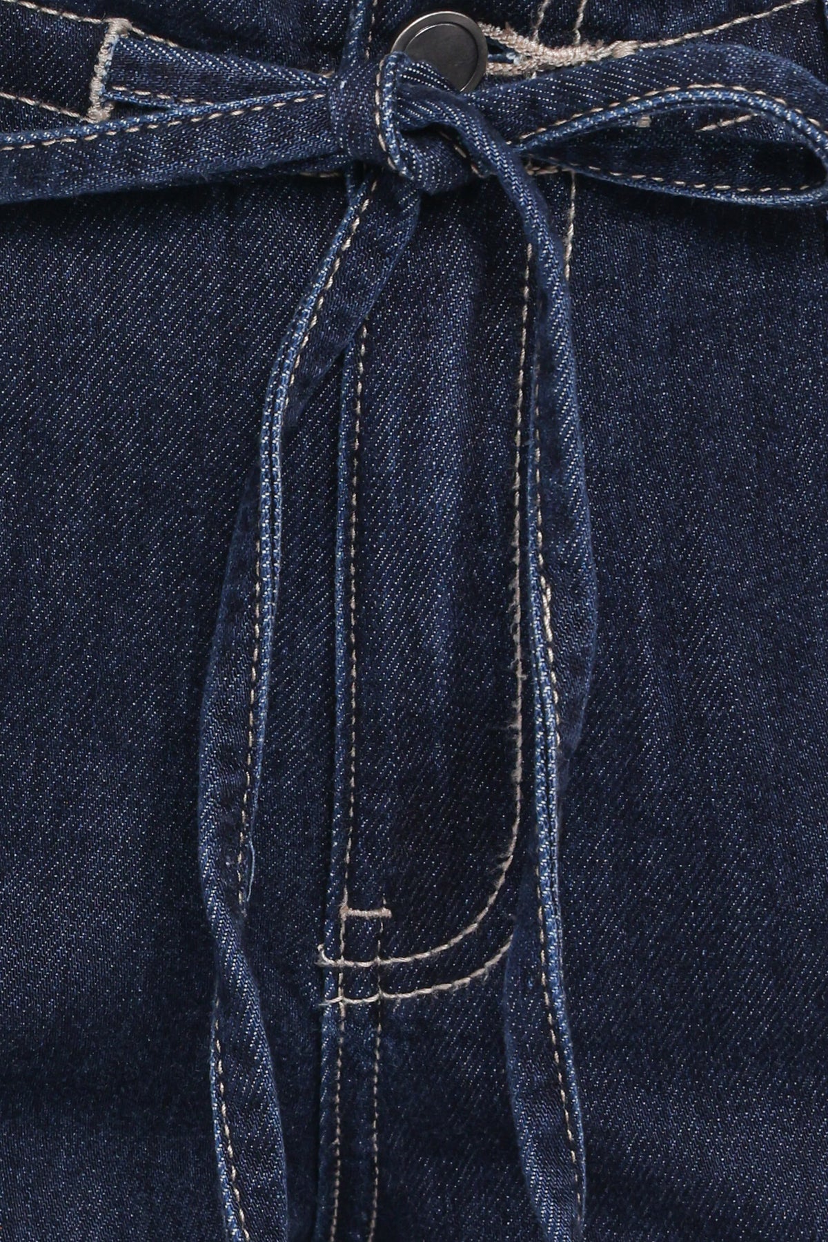 Clover Drawstring Wide Leg Jeans in Dark Wash – view 6 of 6