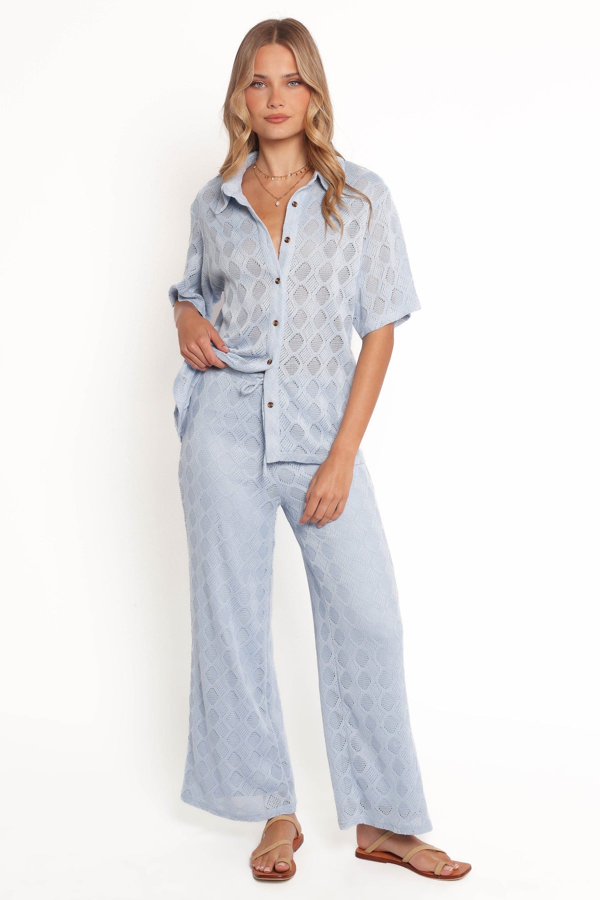 Cora Knit Pant in Blue – view 4 of 8