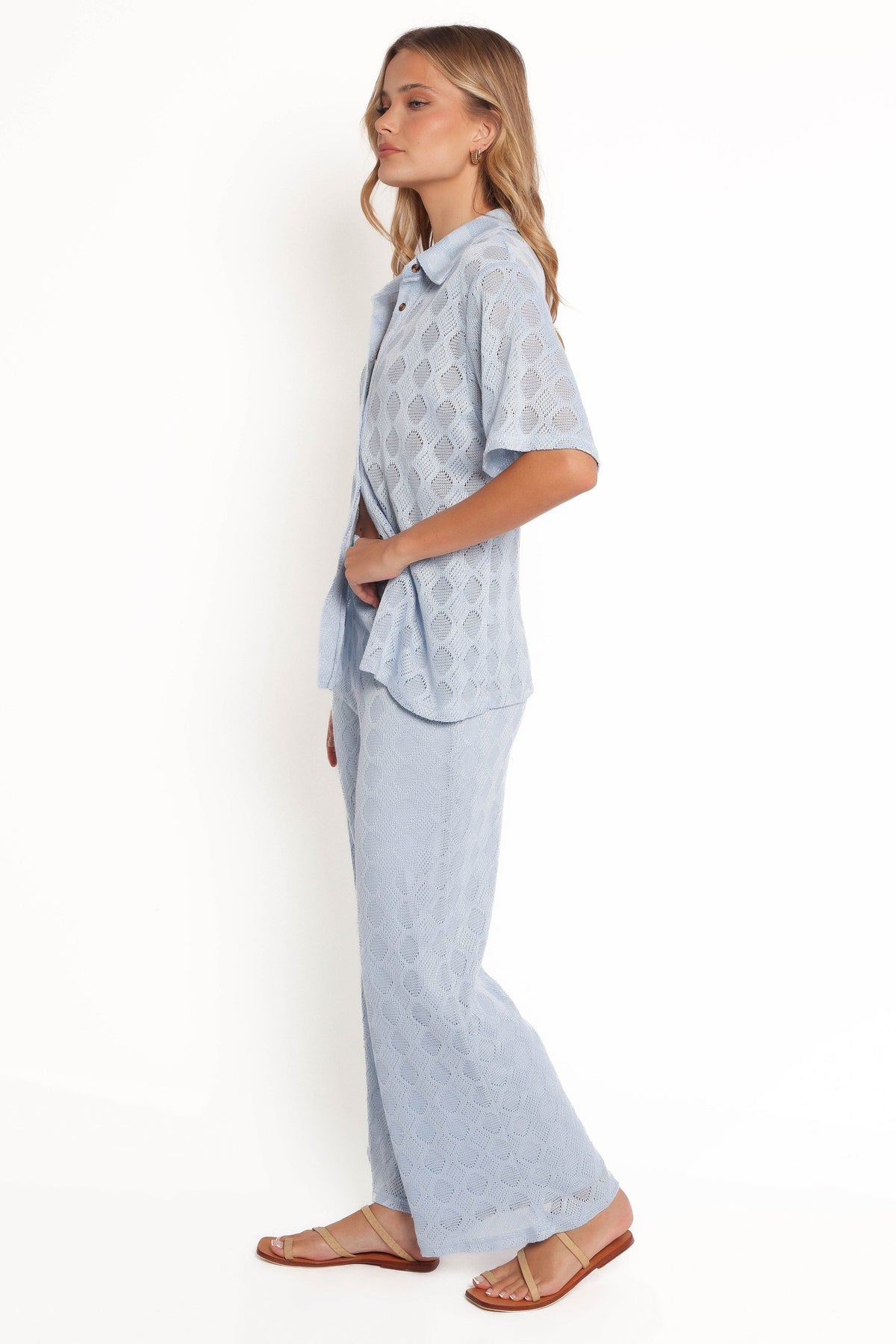 Cora Knit Pant in Blue – view 5 of 8