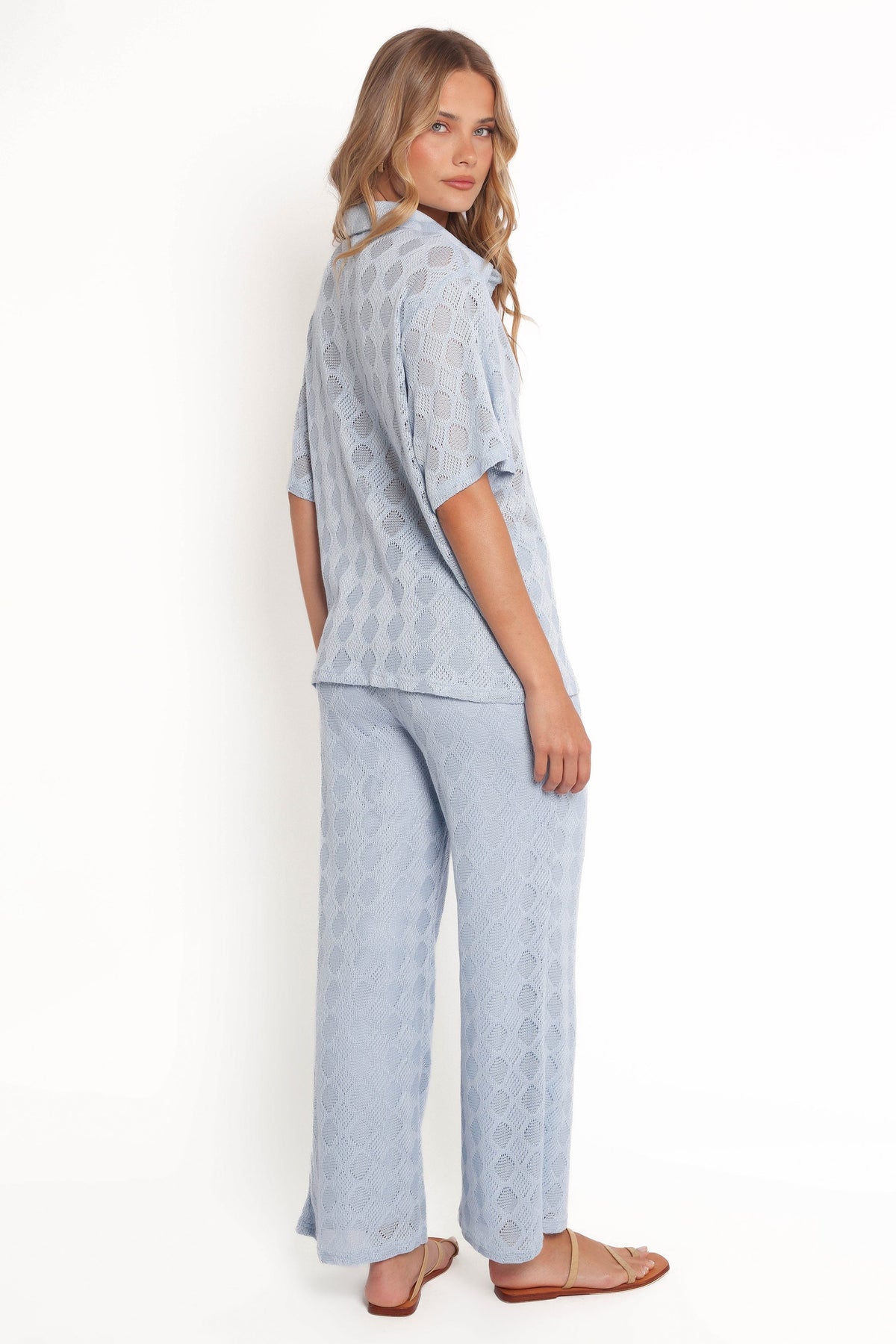 Cora Knit Pant in Blue – view 6 of 8