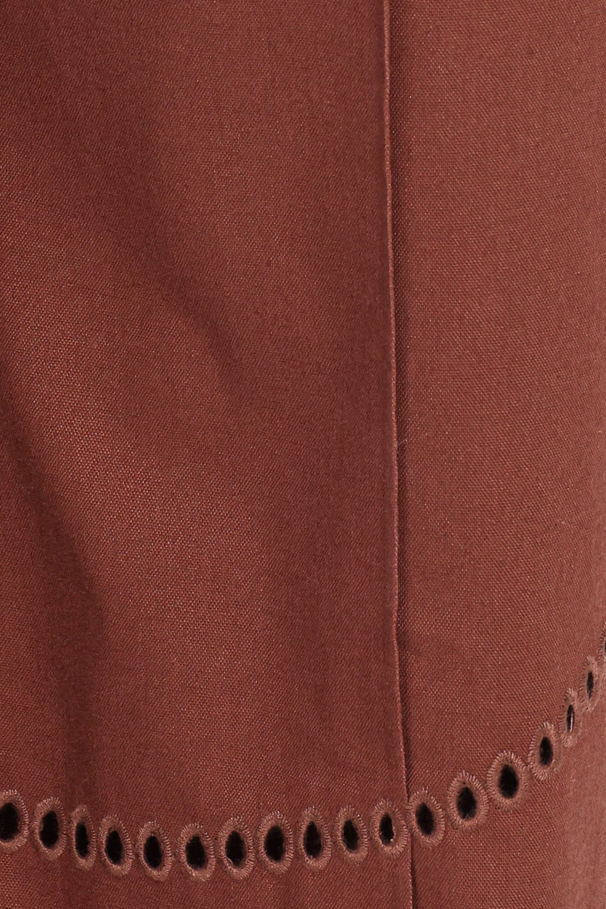 Dalia Eyelet Pant in Brown – view 6 of 7