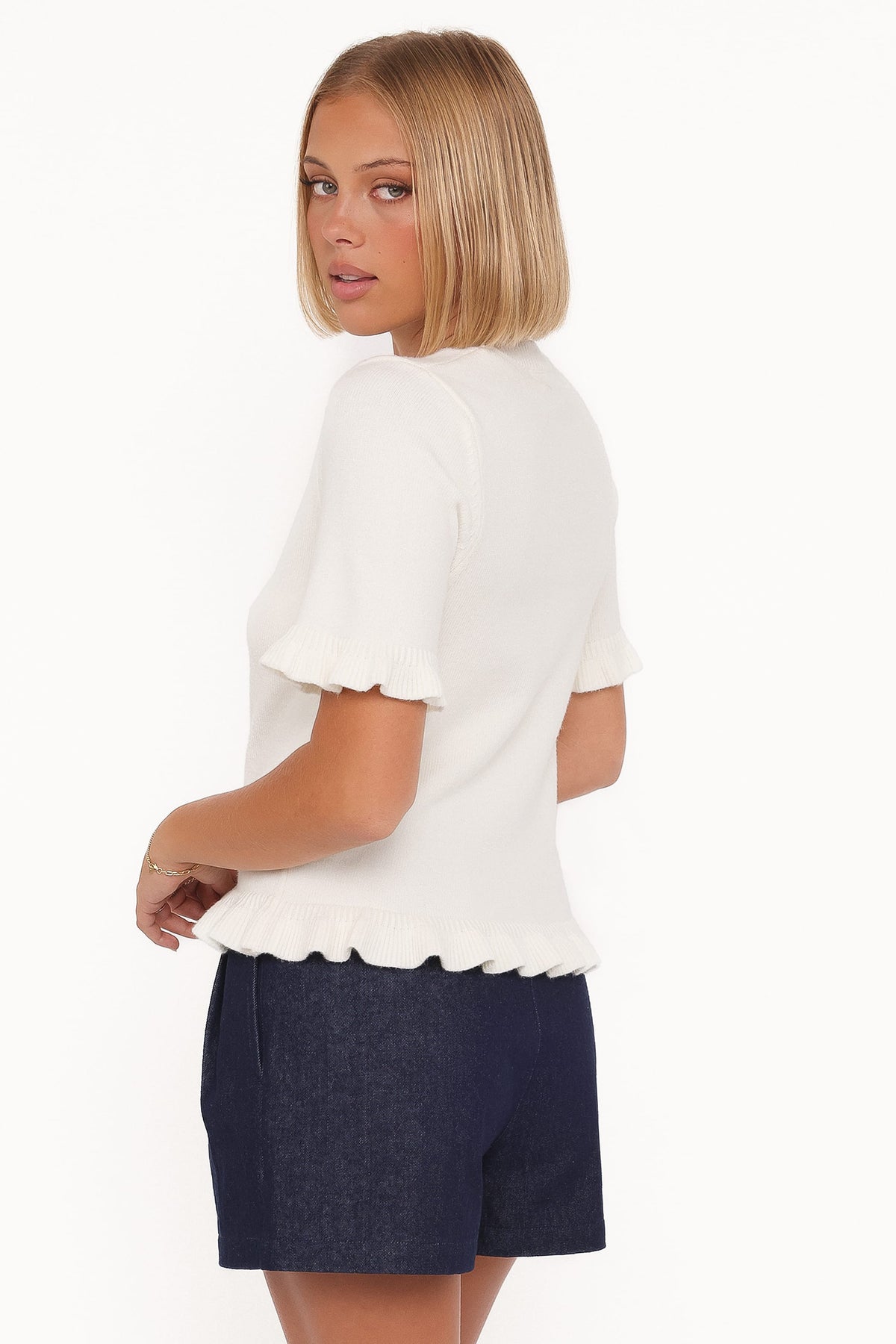 Dallas Bermuda Denim Short in Dark Wash – view 6 of 8