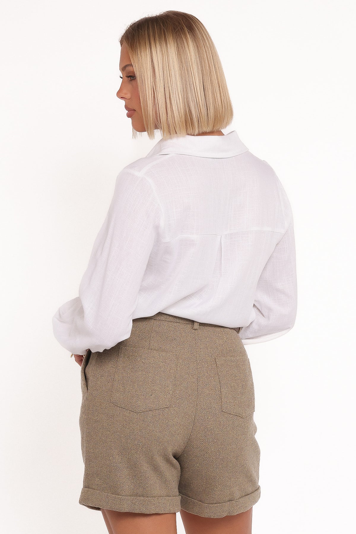 Denise Tailored Shorts in Taupe – view 5 of 7