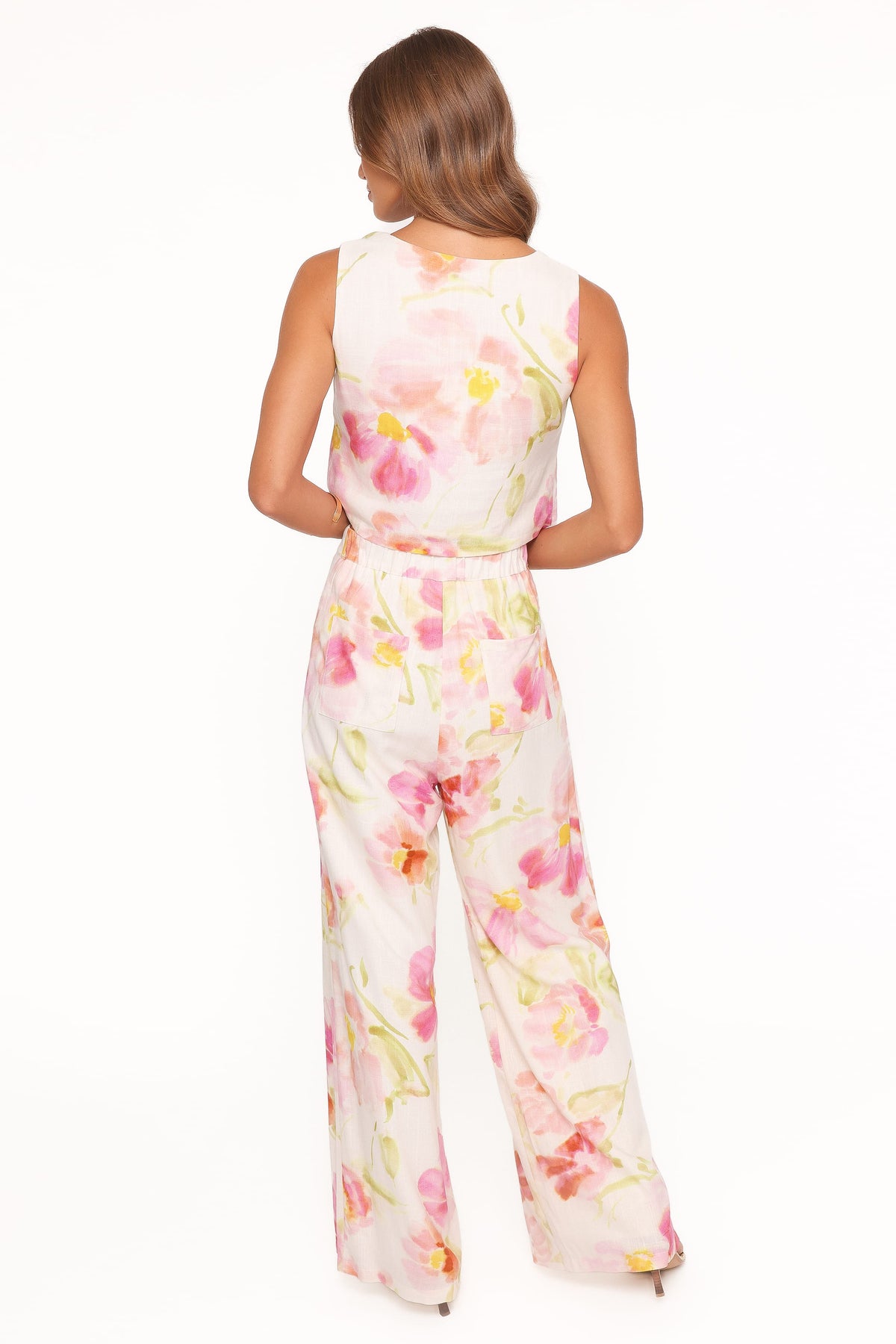 Devlin Pant in Pink Garden Floral – view 5 of 6