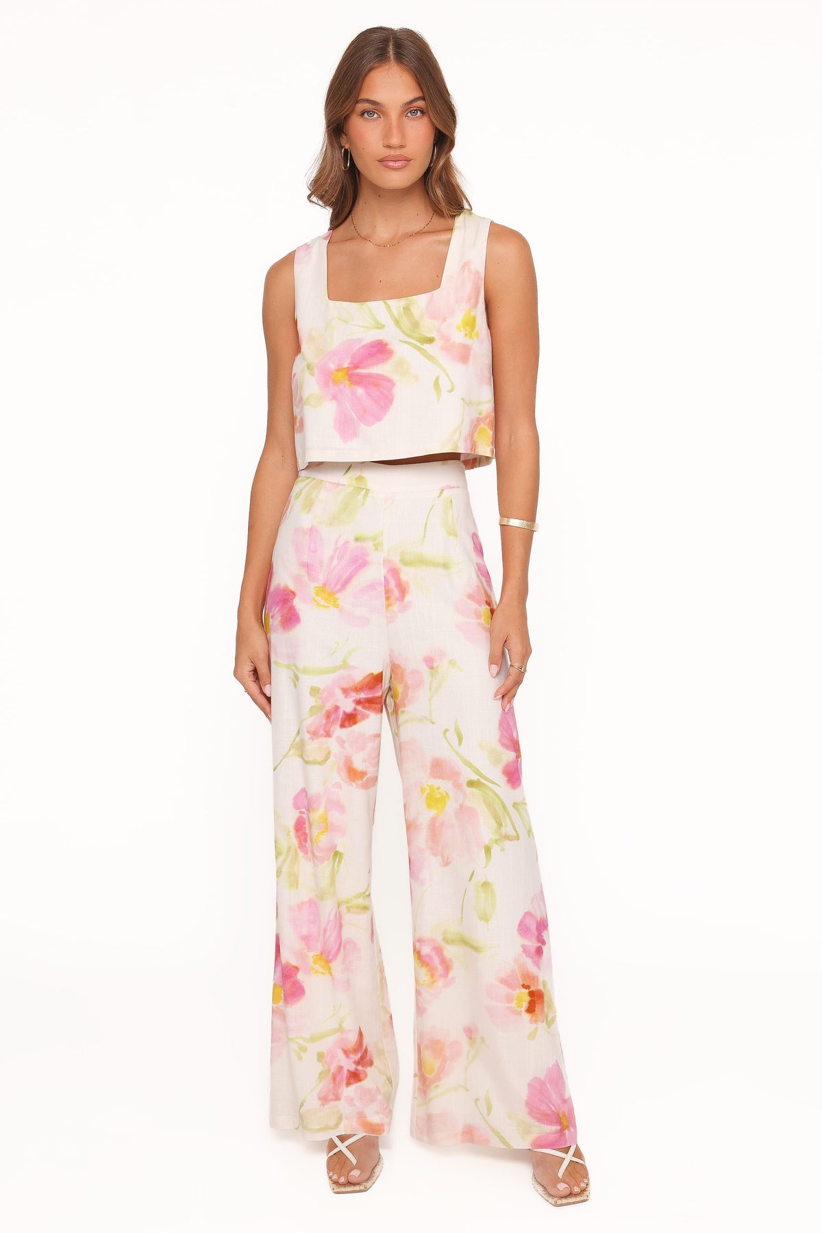 Devlin Pant in Pink Garden Floral – view 3 of 6