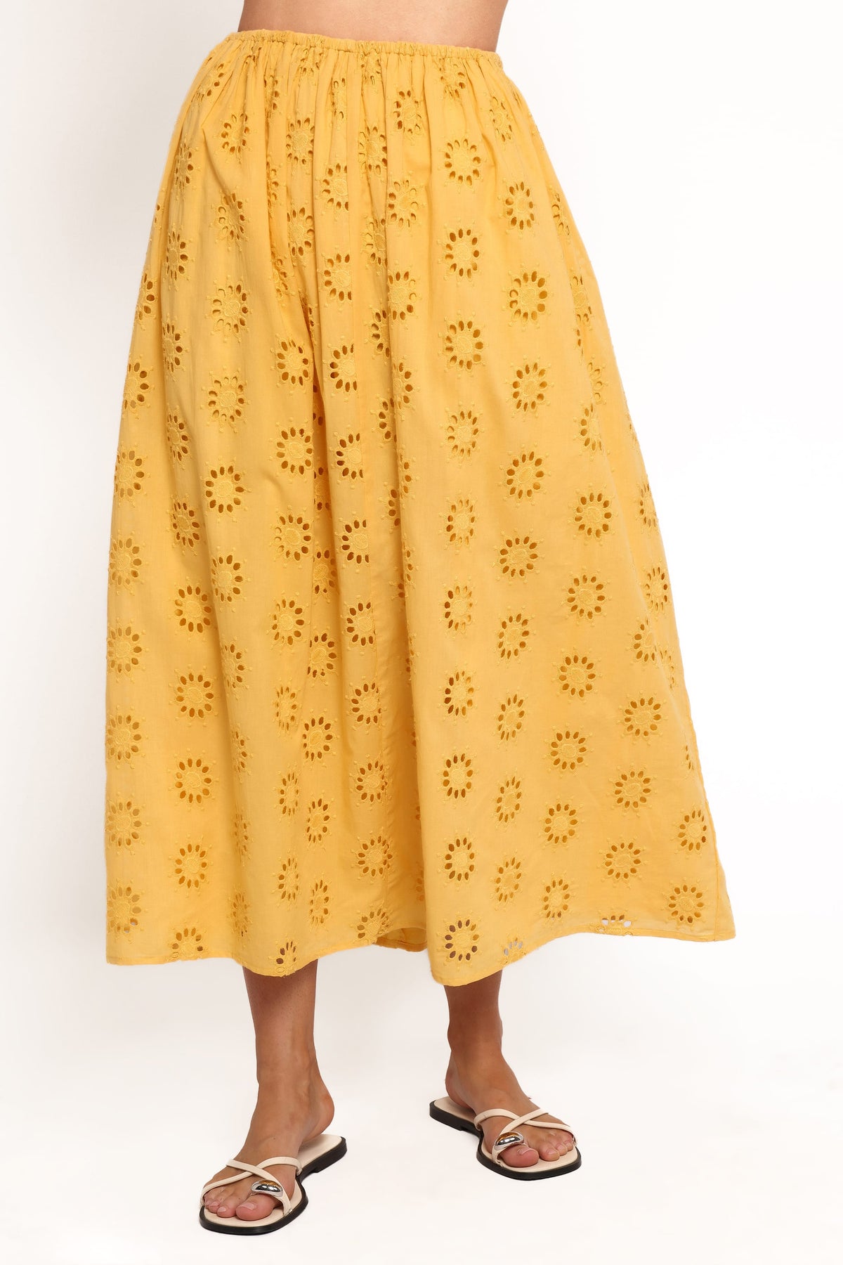 Dillon Midi Skirt in Mango – view 3 of 7