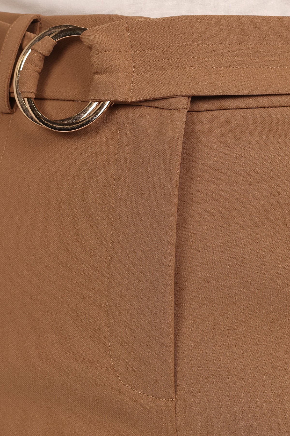 Elaine Belted Pant in Mocha – view 6 of 6