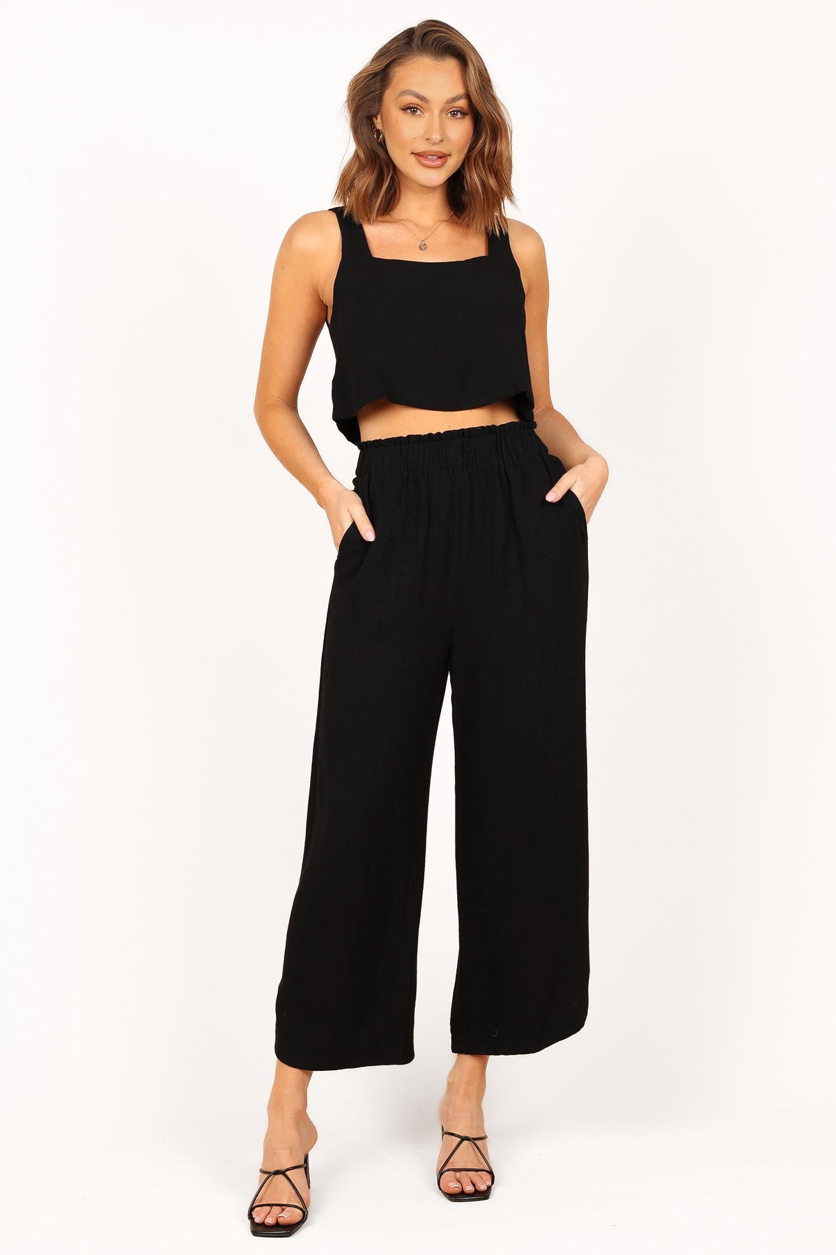 Eleanor High Waisted Pants in Black – view 2 of 7