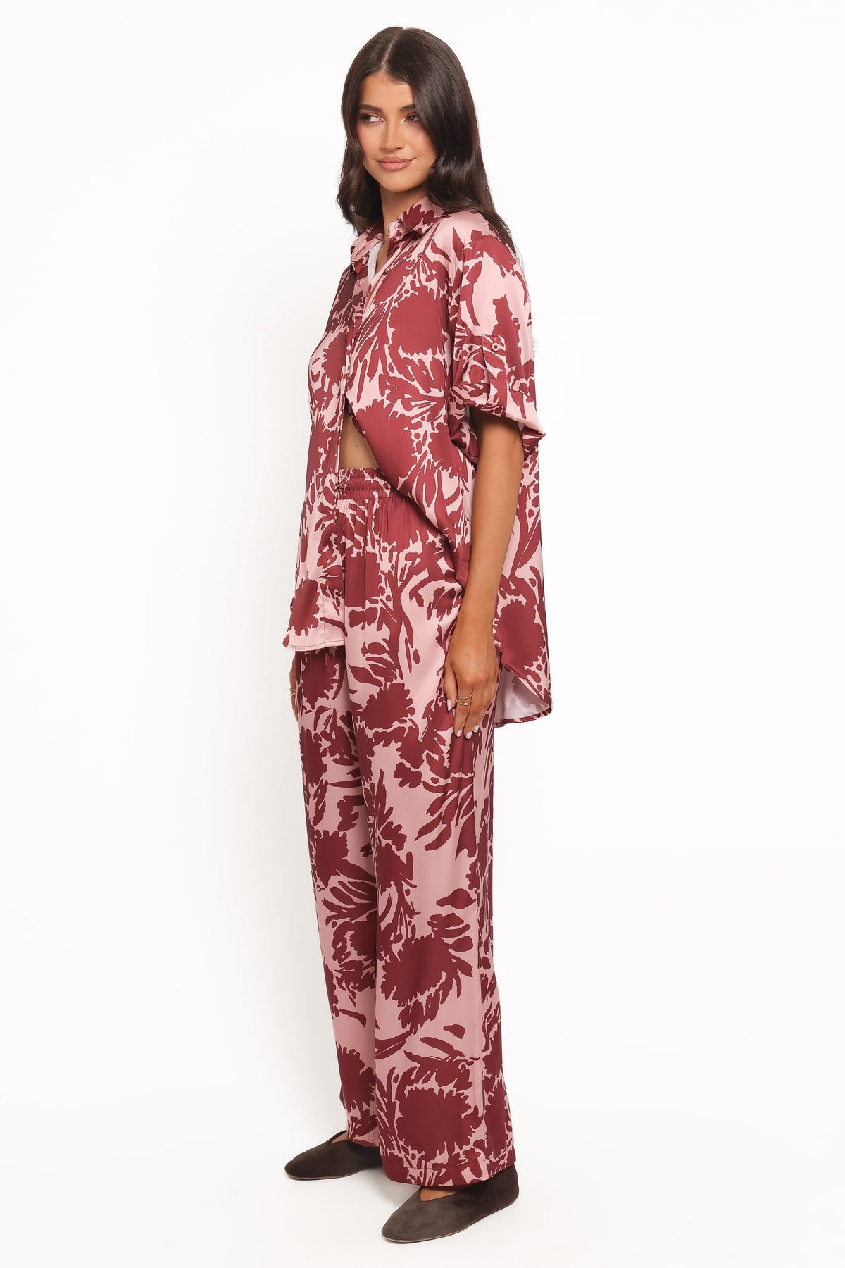 Elysia Pants in Pink Burgundy – view 4 of 6