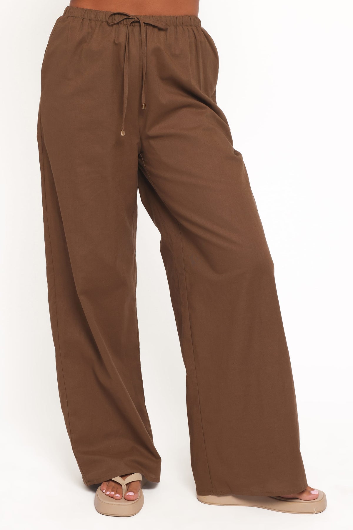 Ember Cotton Pants in Brown – view 3 of 8