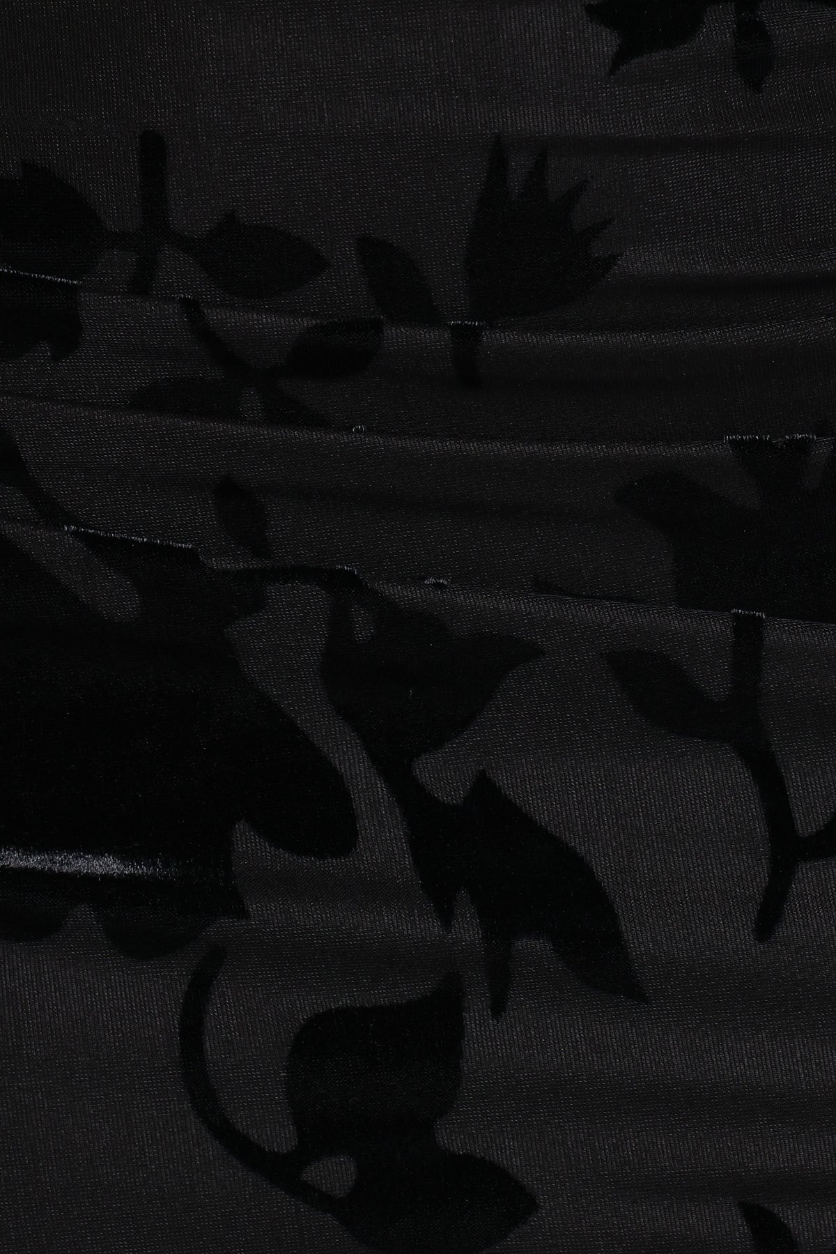 Emily Burnout Velvet Skirt in Black – view 6 of 7