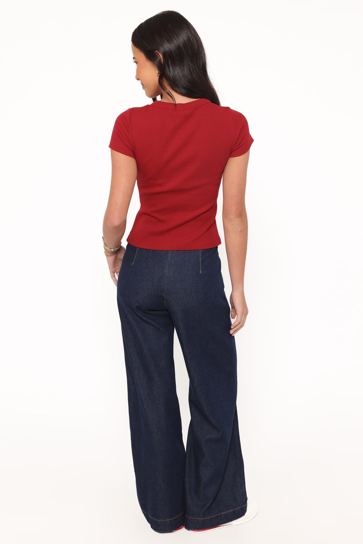 Evandra Straight Leg Denim Trouser Pant in Indigo – view 4 of 7