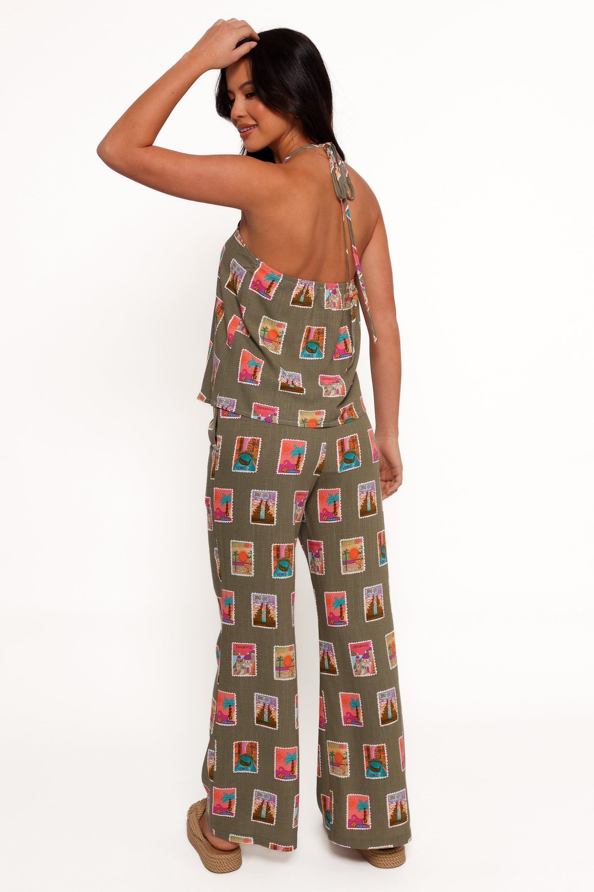 Hana Pants in Olive Print – view 6 of 9